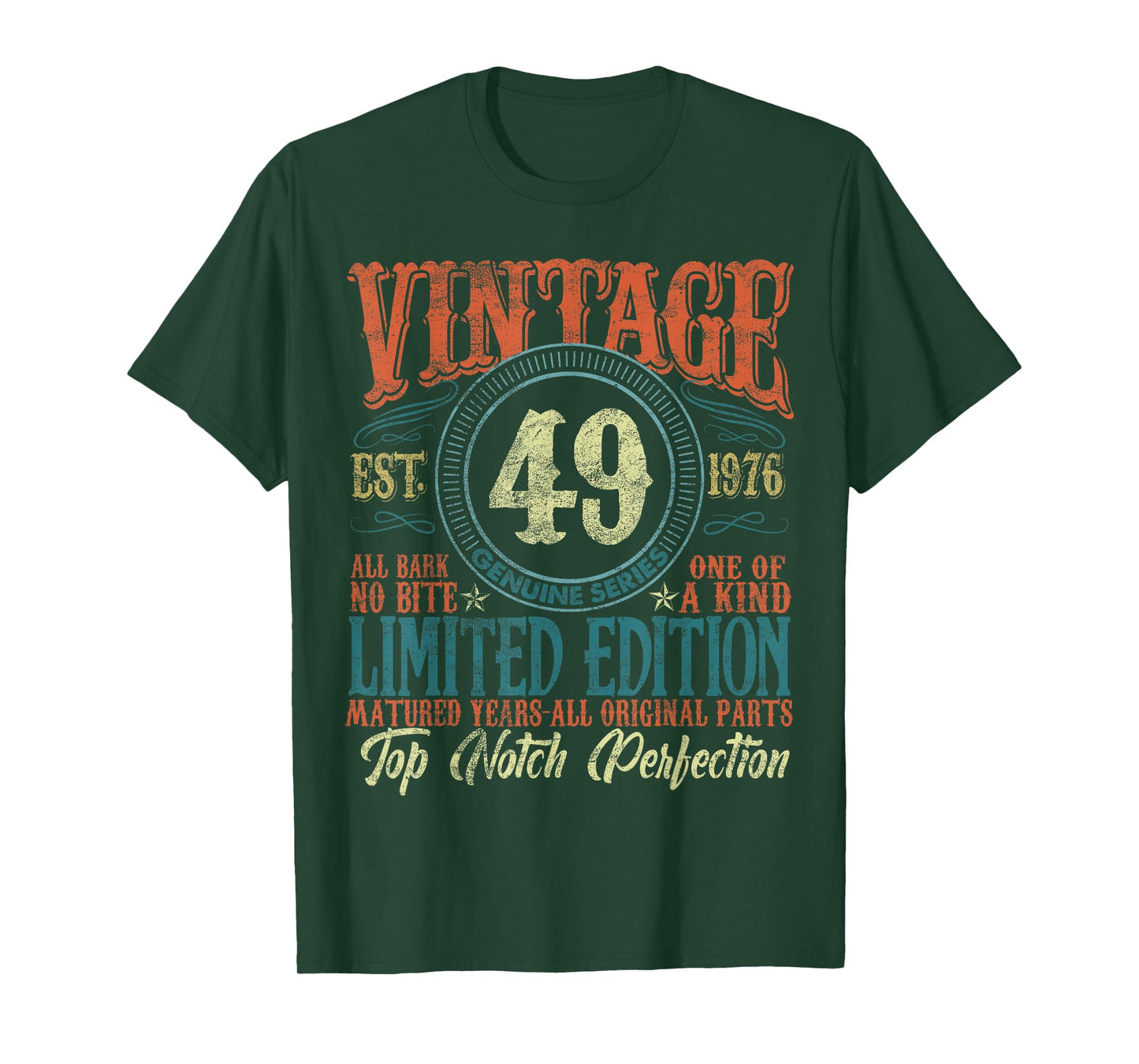 49 Year Old Gifts Vintage 1976 Limited Edition 49th Birthday T-Shirt