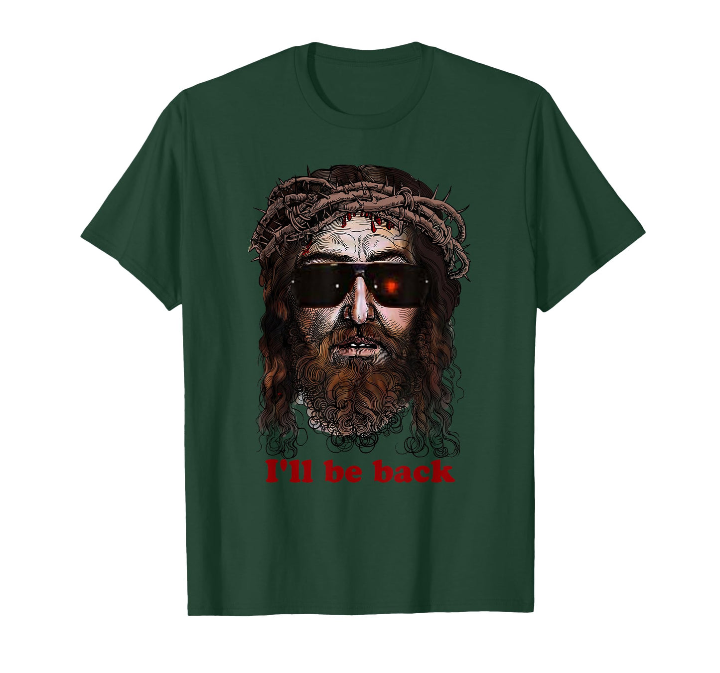 Skynet Jesus In Sunglasses I'll Be Back Tee Shirt T-Shirt