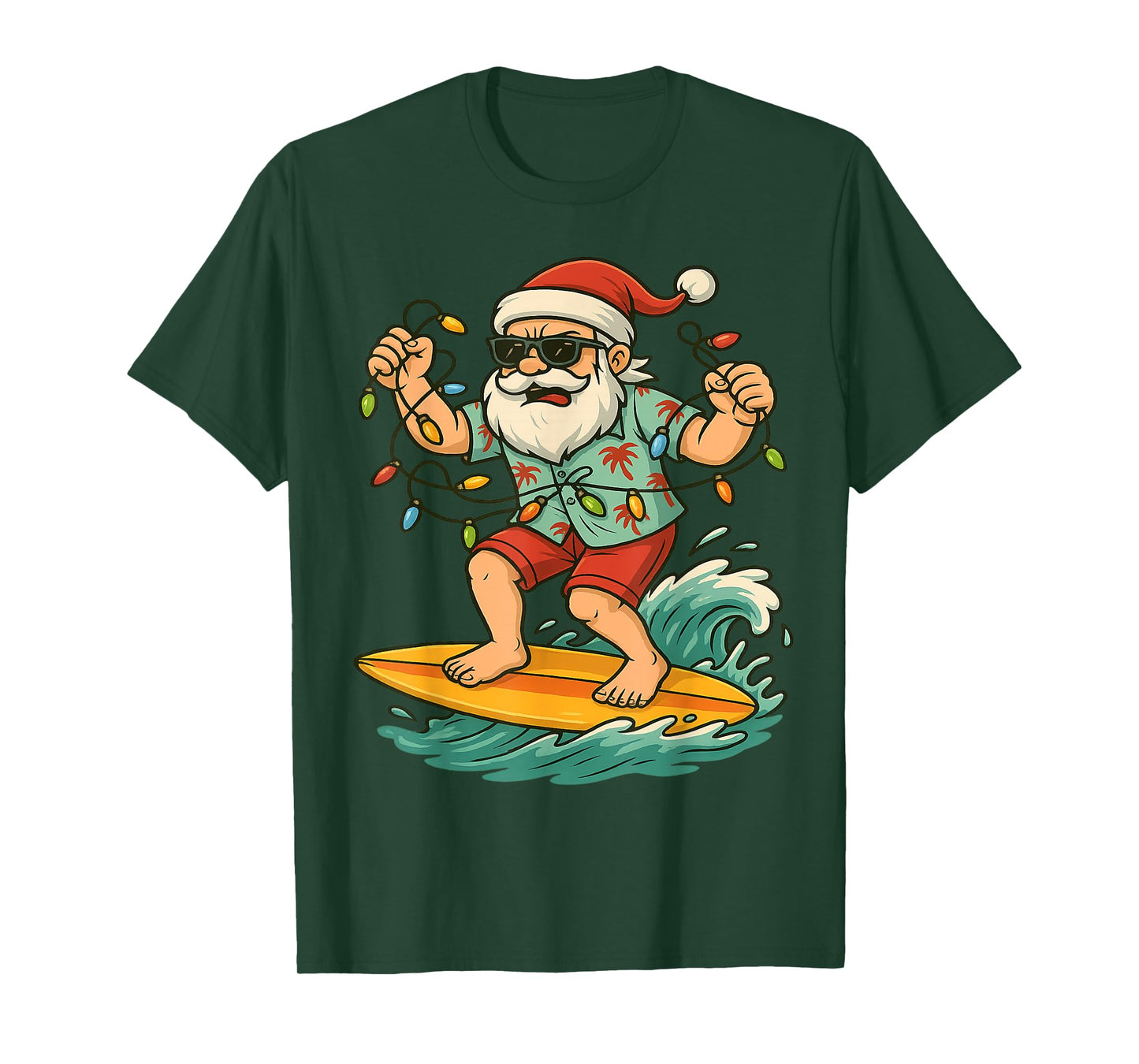 Christmas in July on The Beach Santa Summer Xmas T-Shirt
