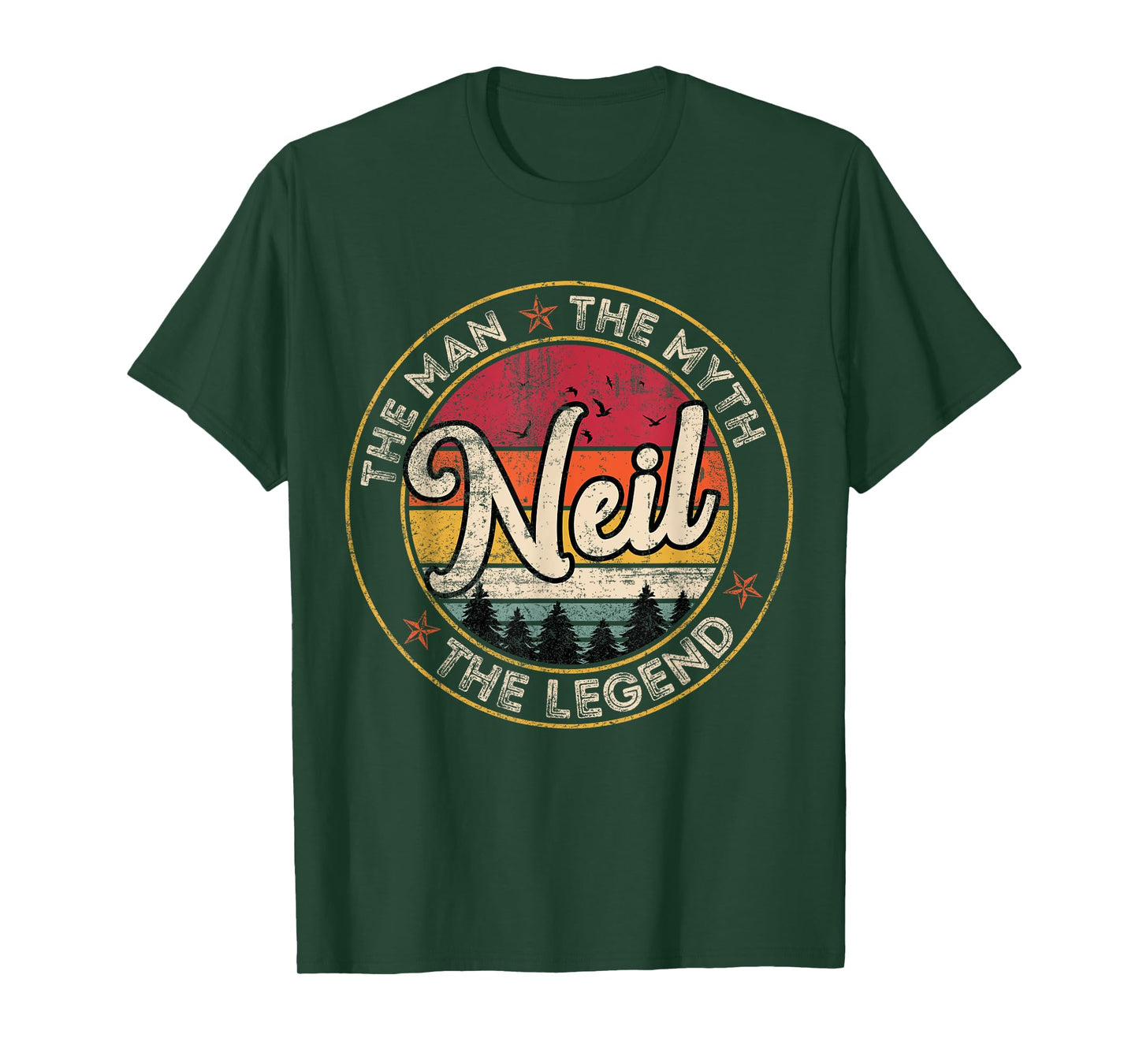 Neil The Man The Myth The Legend Personalized Name T-Shirt