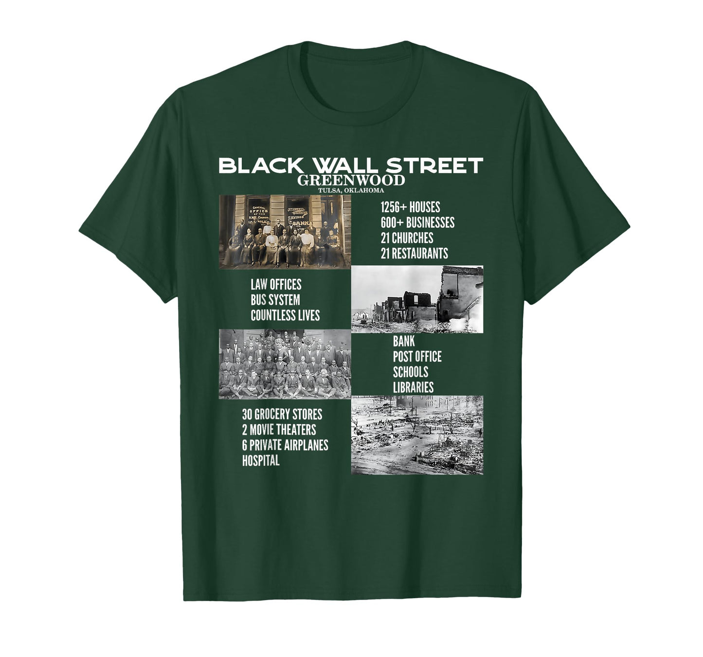 Vintage Black Business Black History Month Black Wall Street T-Shirt