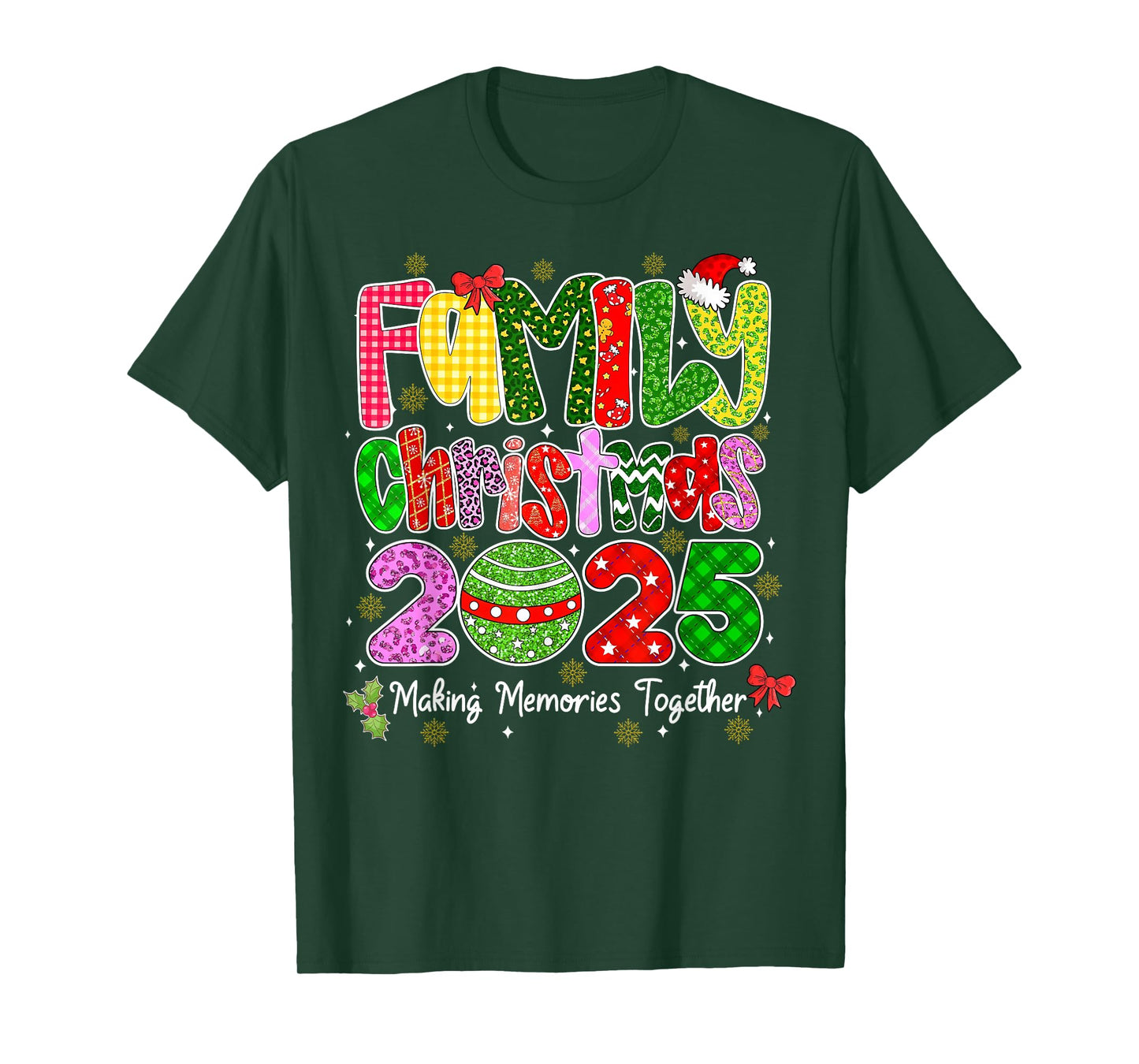 Matching Family Christmas 2025 Team Santa Elf Squad Outfit T-Shirt