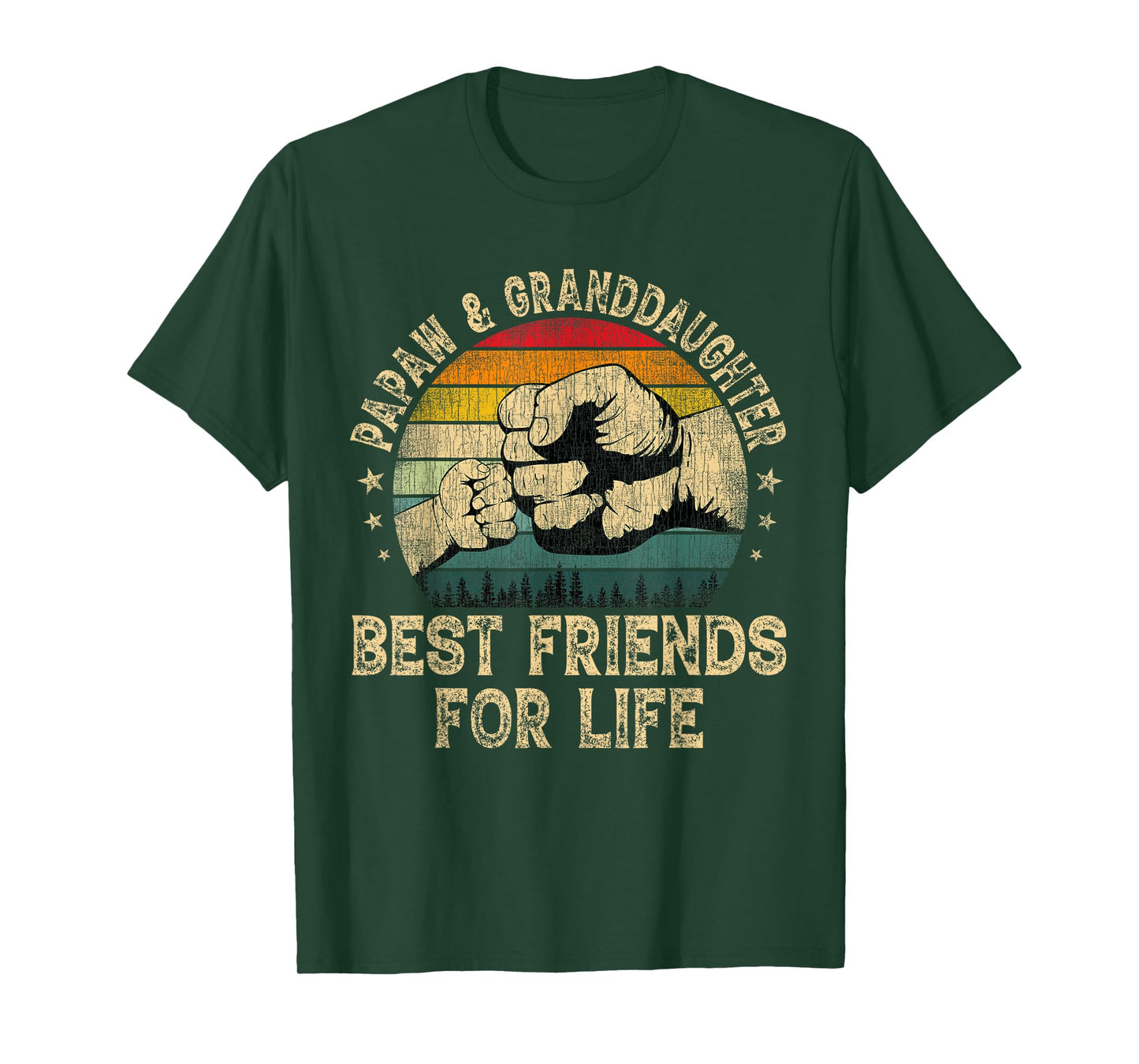 Papaw And Granddaughter Best Friends For Life Fathers Day T-Shirt