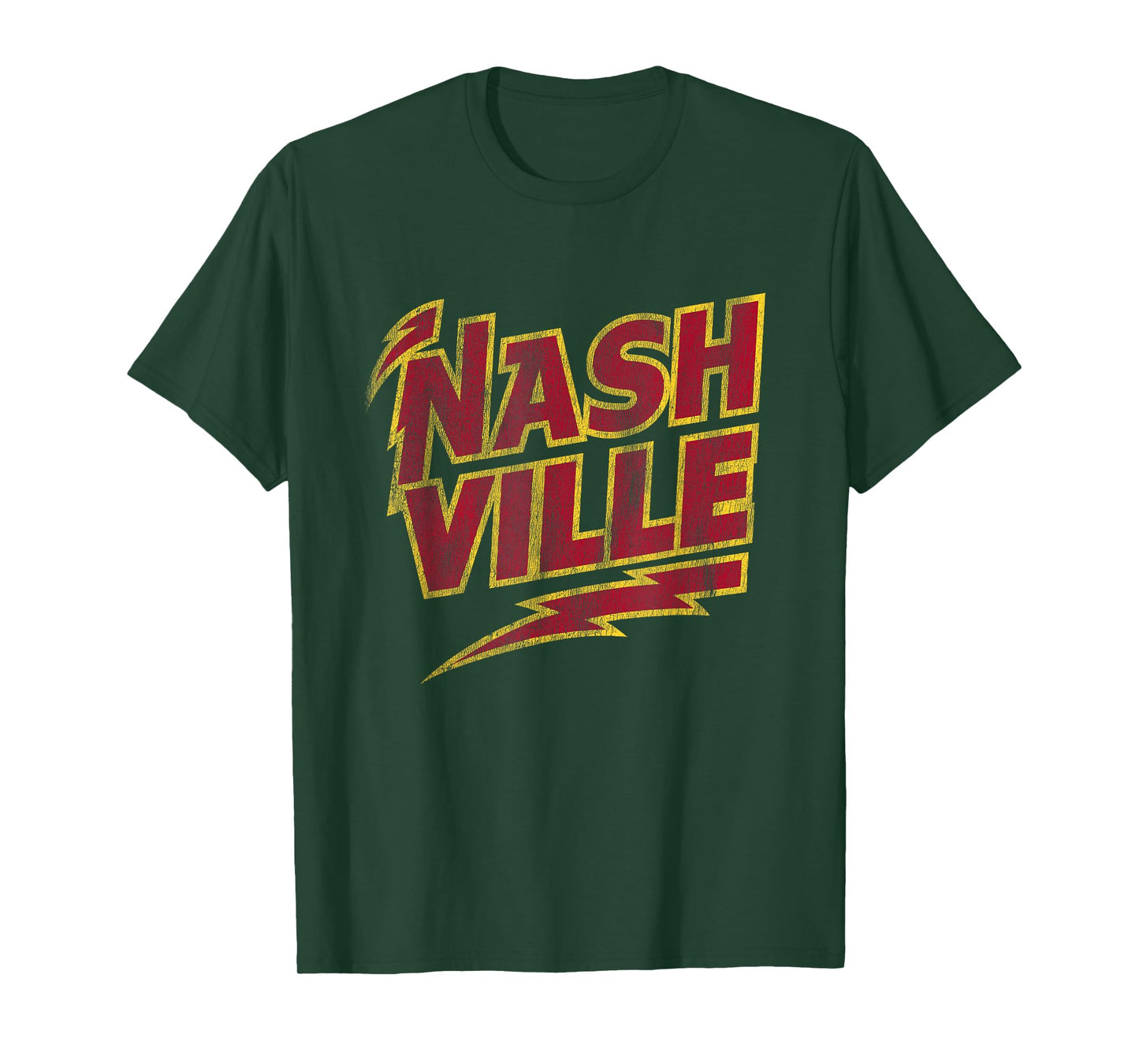 Vintage Nashville Music City Country Rock Retro Concert Tee T-Shirt