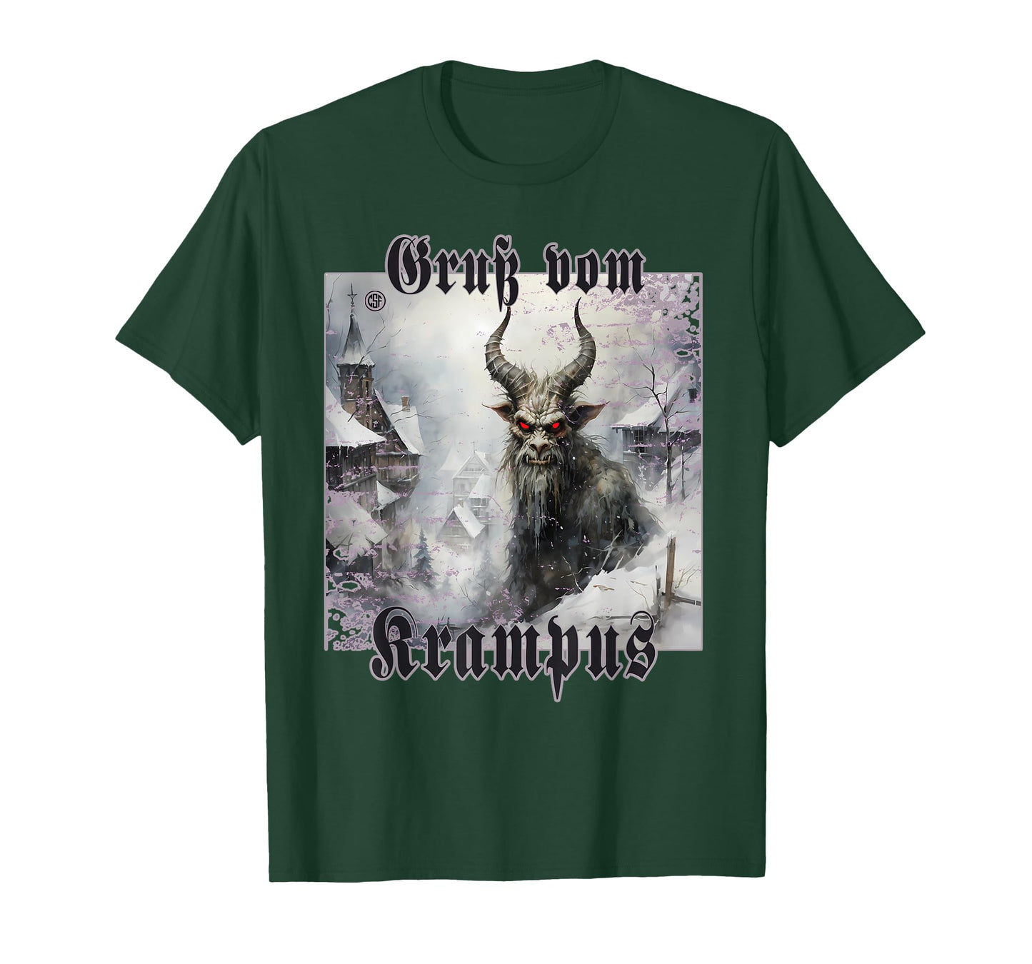 Greeting from Krampus Christmas Legend Figure T-Shirt