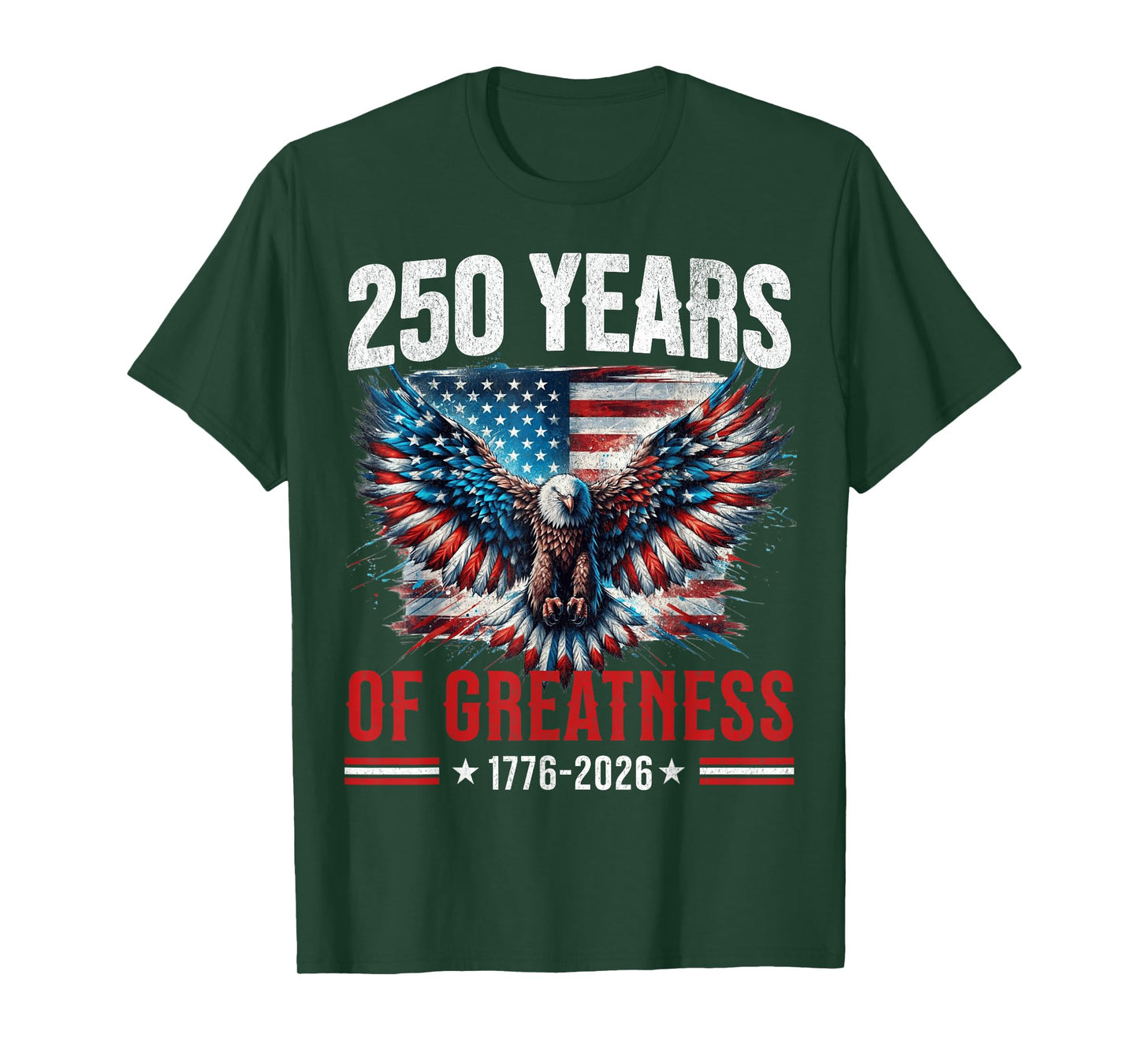 Patriotic USA Flag 250th Anniversary 4th of July 1776 2026 T-Shirt