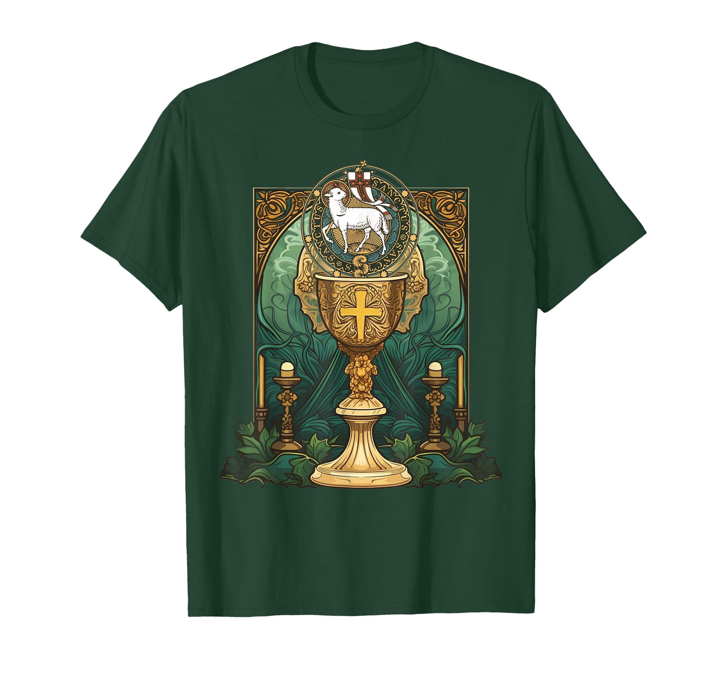 Agnus Dei Sanctus Traditional Latin Mass Catholic T-Shirt