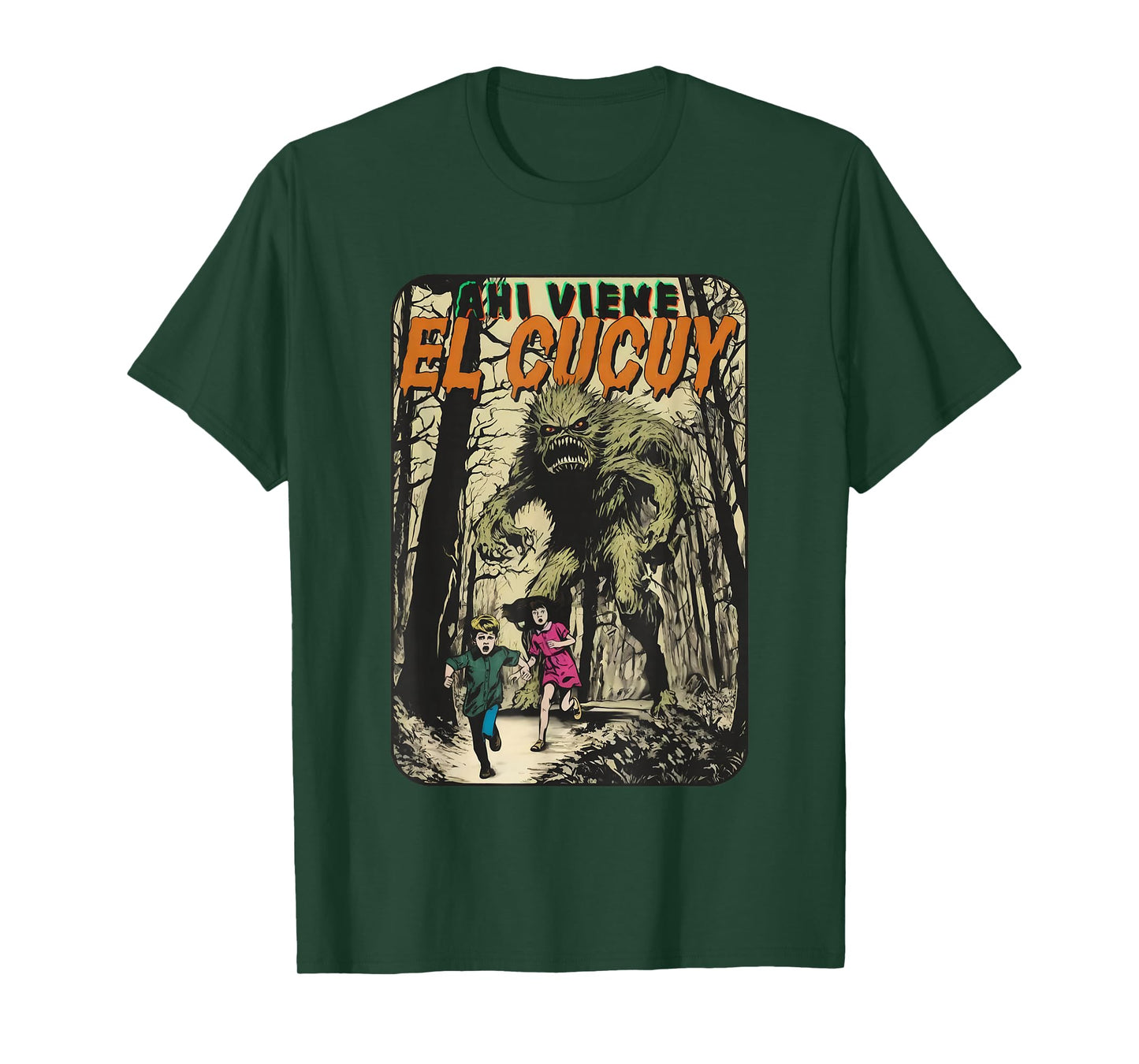 Aqui Viene El Cucuy Scary Monster Folklore Halloween T-Shirt
