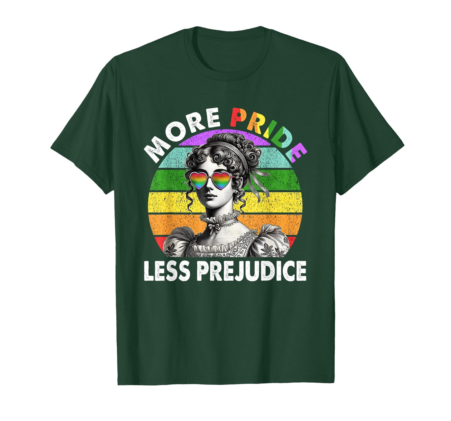 More Pride Less Prejudice Pride Month LGBTQ Gay Lesbian T-Shirt