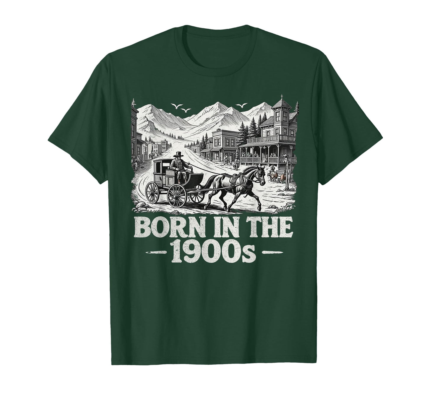 Born in The 1900s Funny Graphic Vintage Gift for Old People T-Shirt