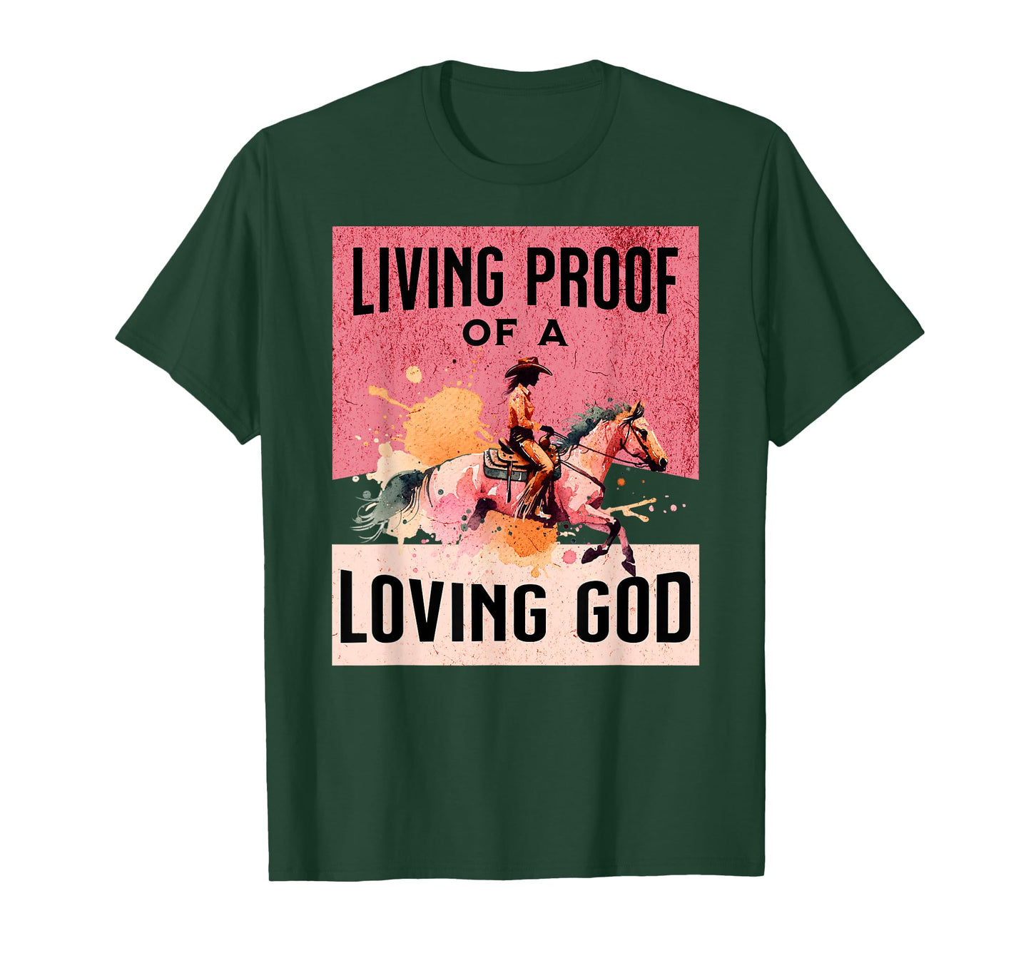 Cowgirl Proof of Loving God Jesus Western Gear Christian T-Shirt