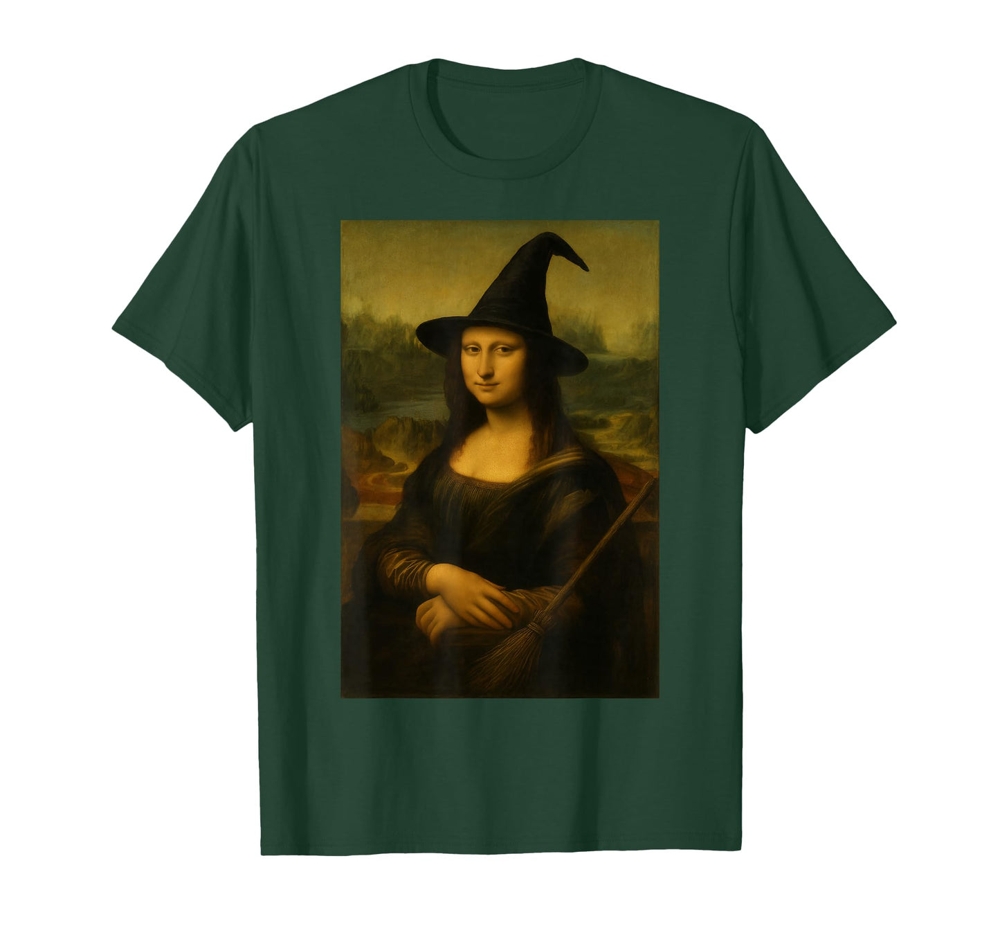 Halloween Mona Lisa Witch T-Shirt