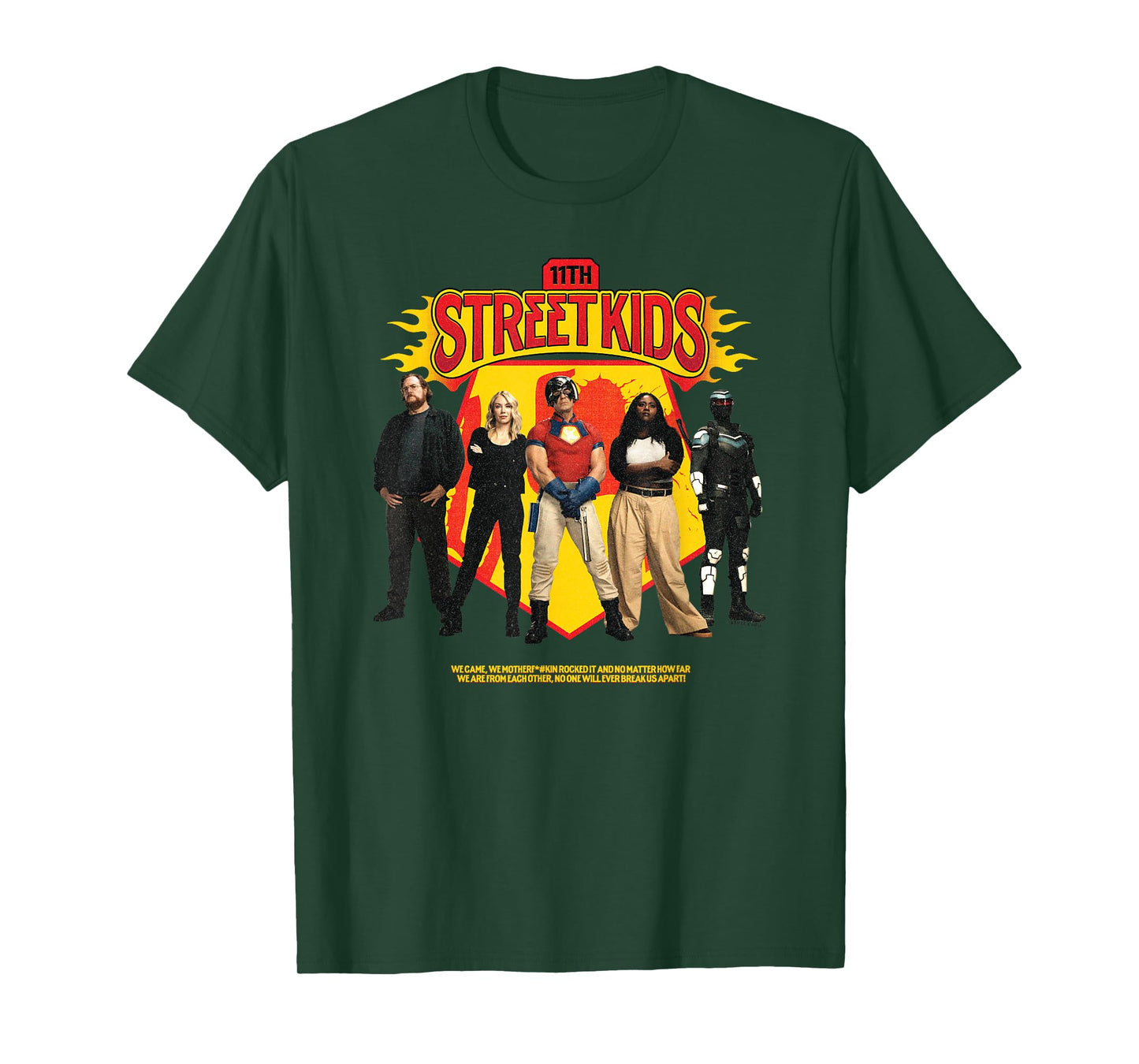 DC Comics Peacemaker 11th Street Kids Distressed Poster T-Shirt