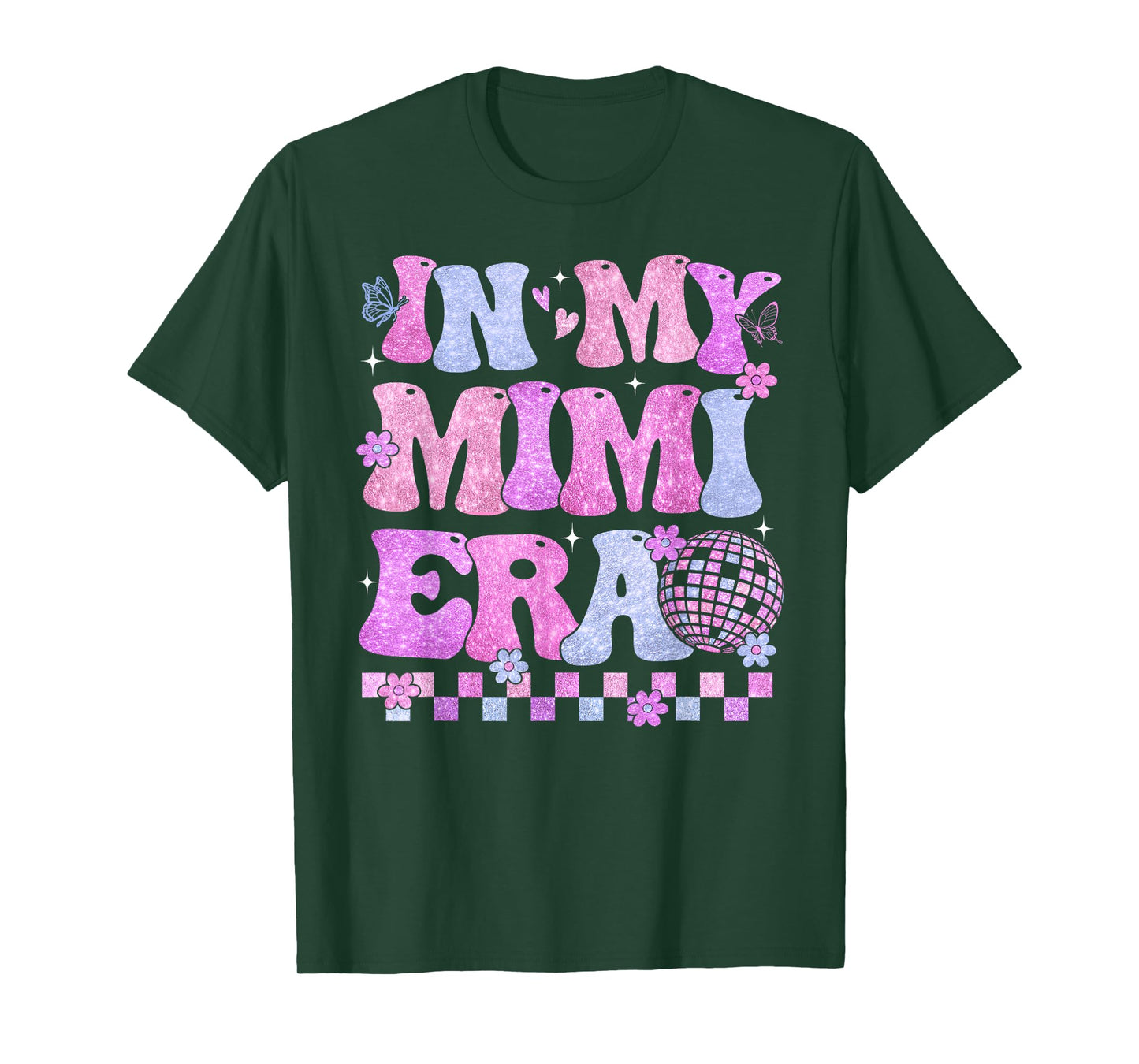 In My Mimi Era Groovy Retro Mothers Day Disco Ball Women T-Shirt