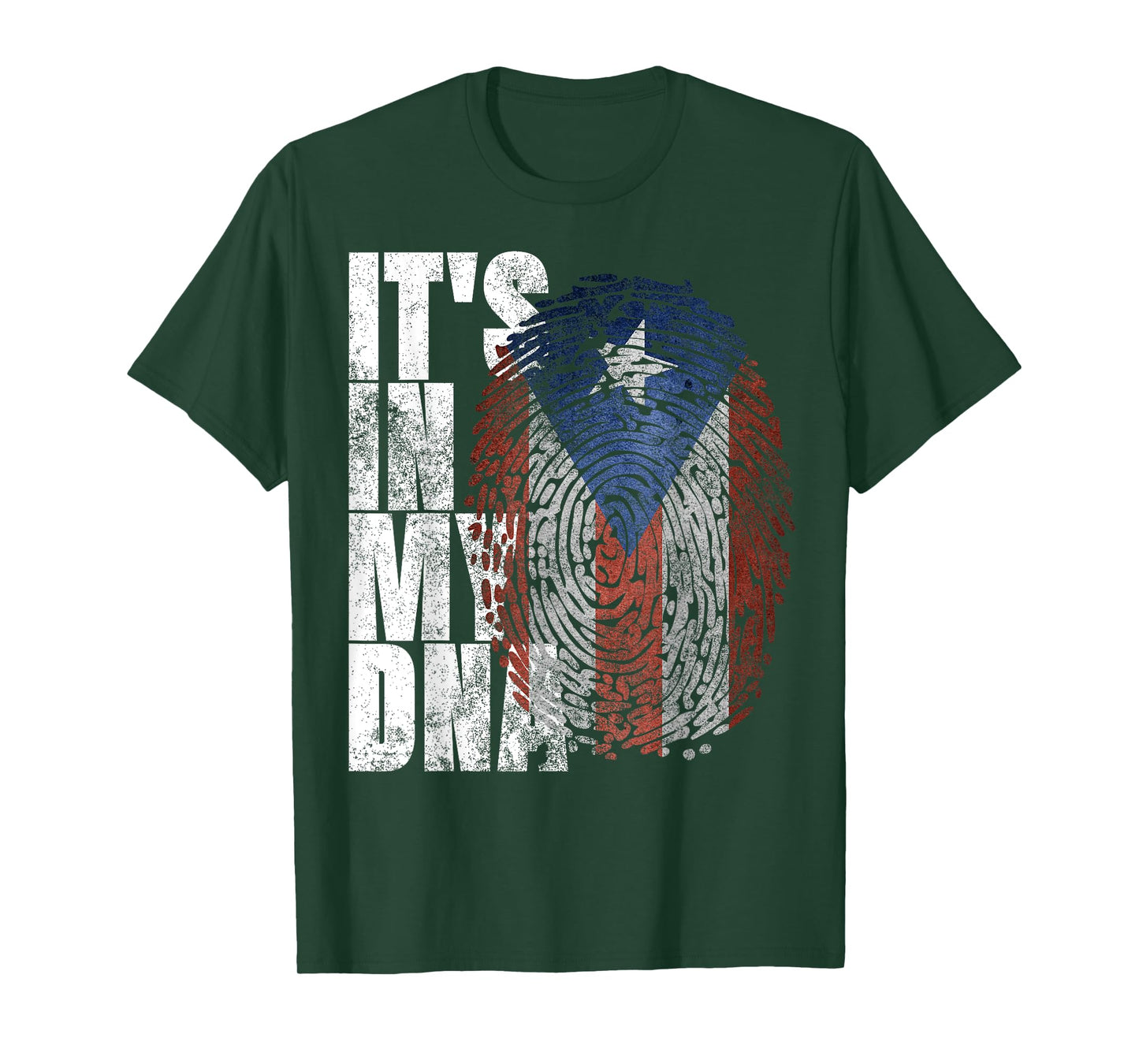 It's In My DNA Puerto Rican Gifts Hispanic Puerto Rico Flag T-Shirt