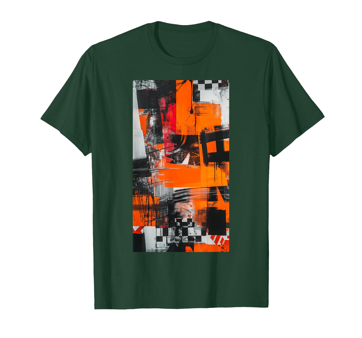 Graffiti Orange Abstract art Modern Colors T-Shirt