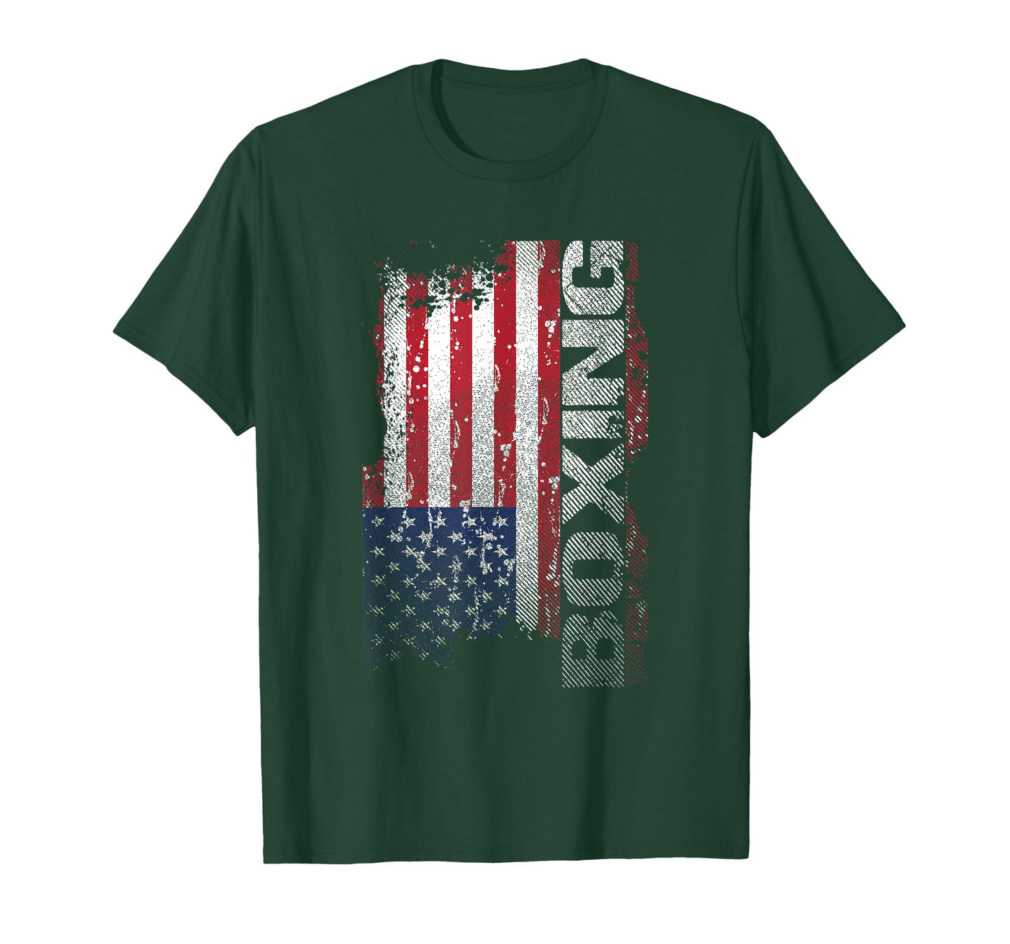 USA Flag Boxing T-Shirt, Boxer Tee Gift Women Kids Men T-Shirt