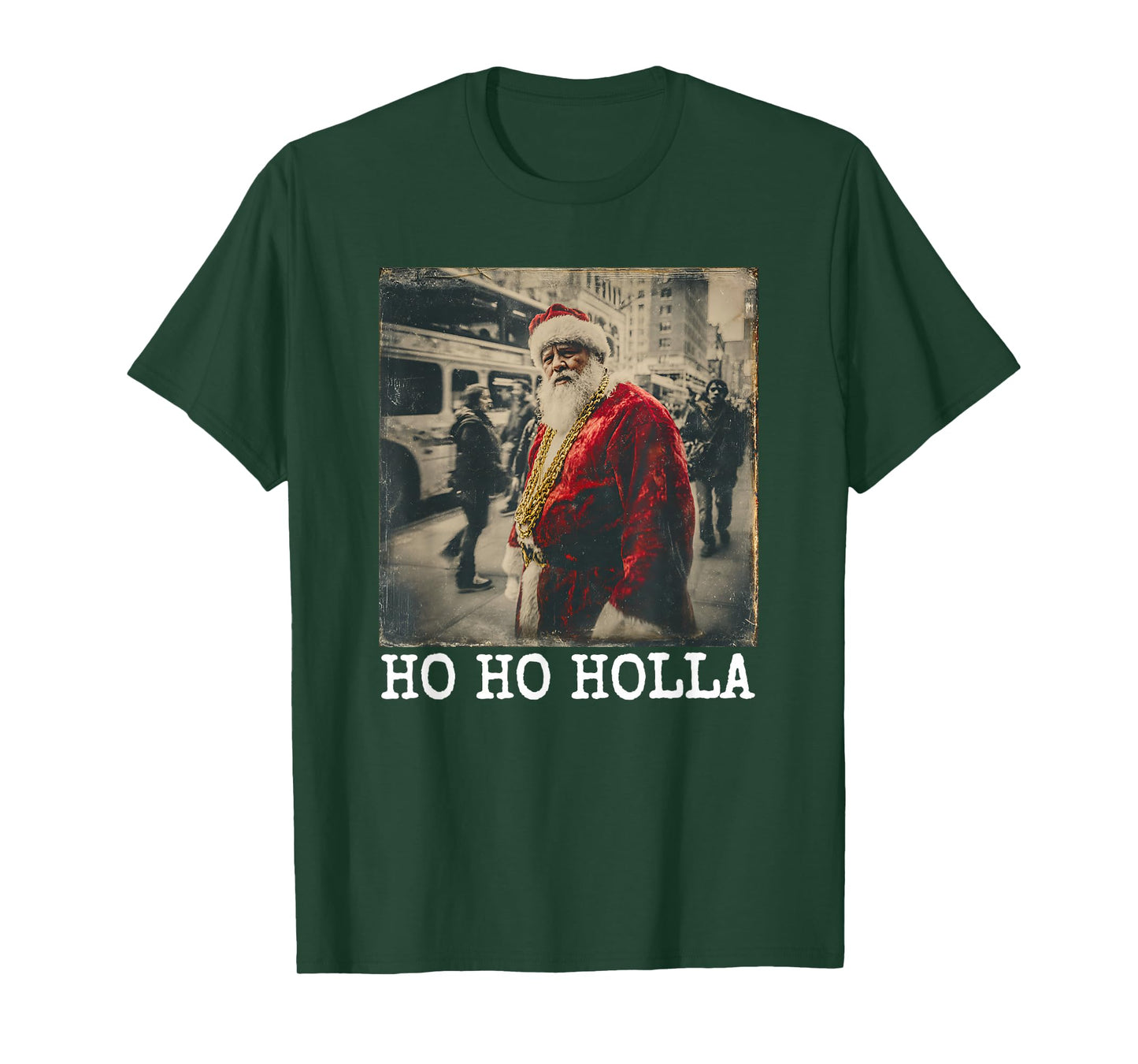 Hip Hop Christmas Gangster Santa T-Shirt