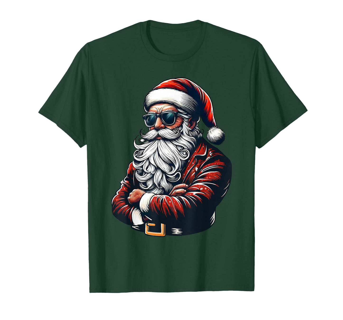 Santa Sunglasses Merry Christmas Xmas Pajamas Holiday Cool T-Shirt