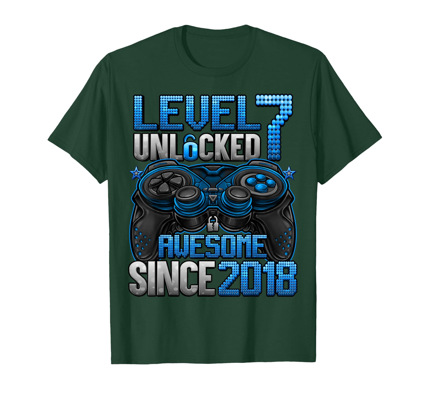 Level 7 Unlocked 7 Year Old Gifts For Boys 7th Birthday Boy T-Shirt
