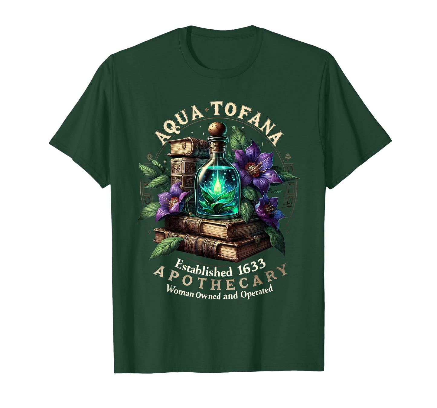 Aqua Tofana Apothecary Feminist Vintage Woman Girl T-Shirt