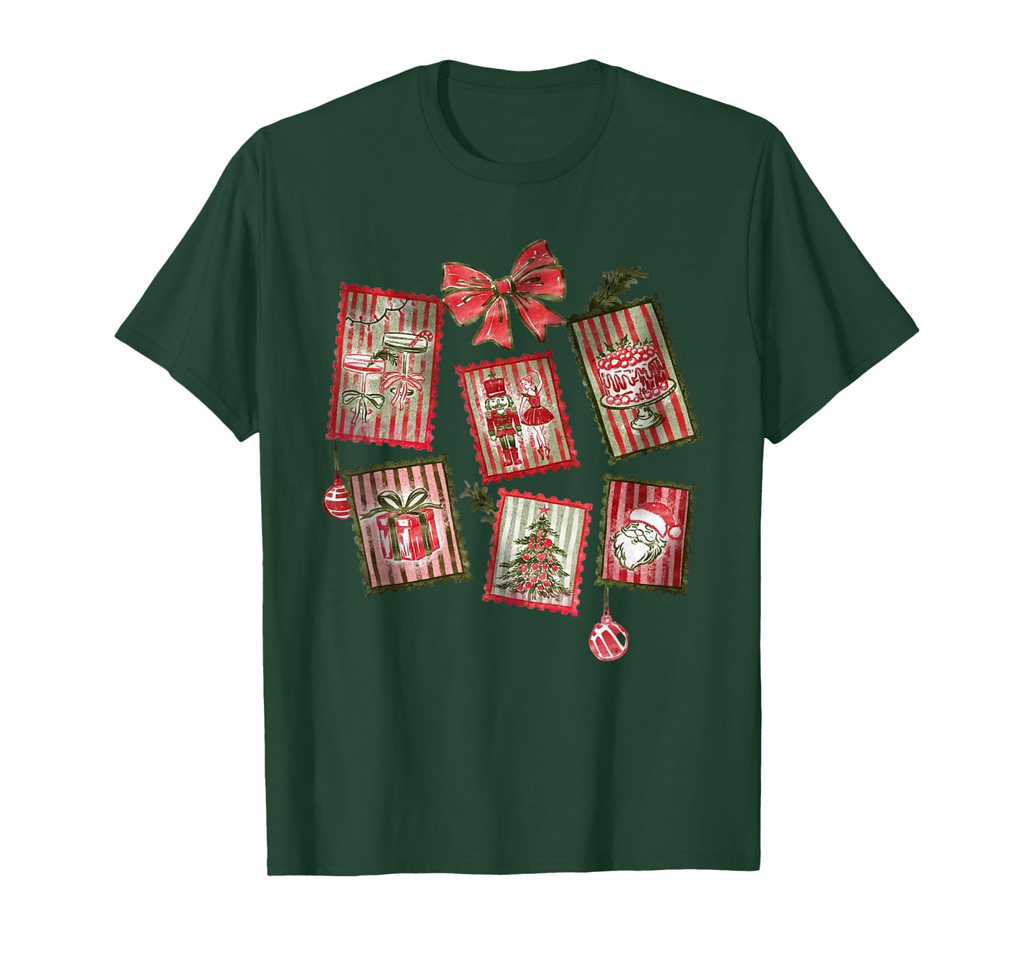 Vintage Whimsical Christmas Nutcracker Ballet Bachelorette T-Shirt