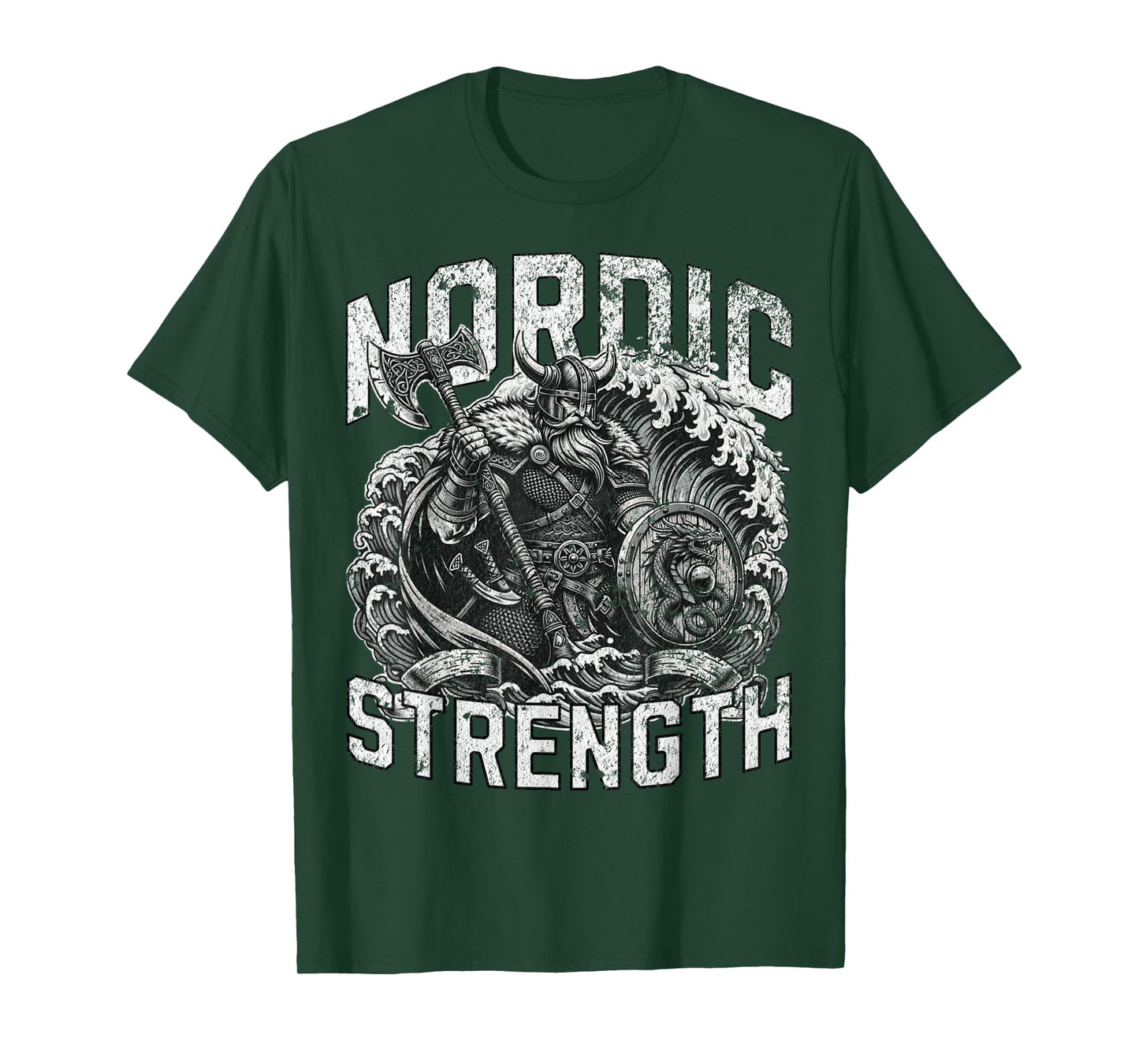 Nordic Strength Viking Warrior Vintage Men Women T-Shirt