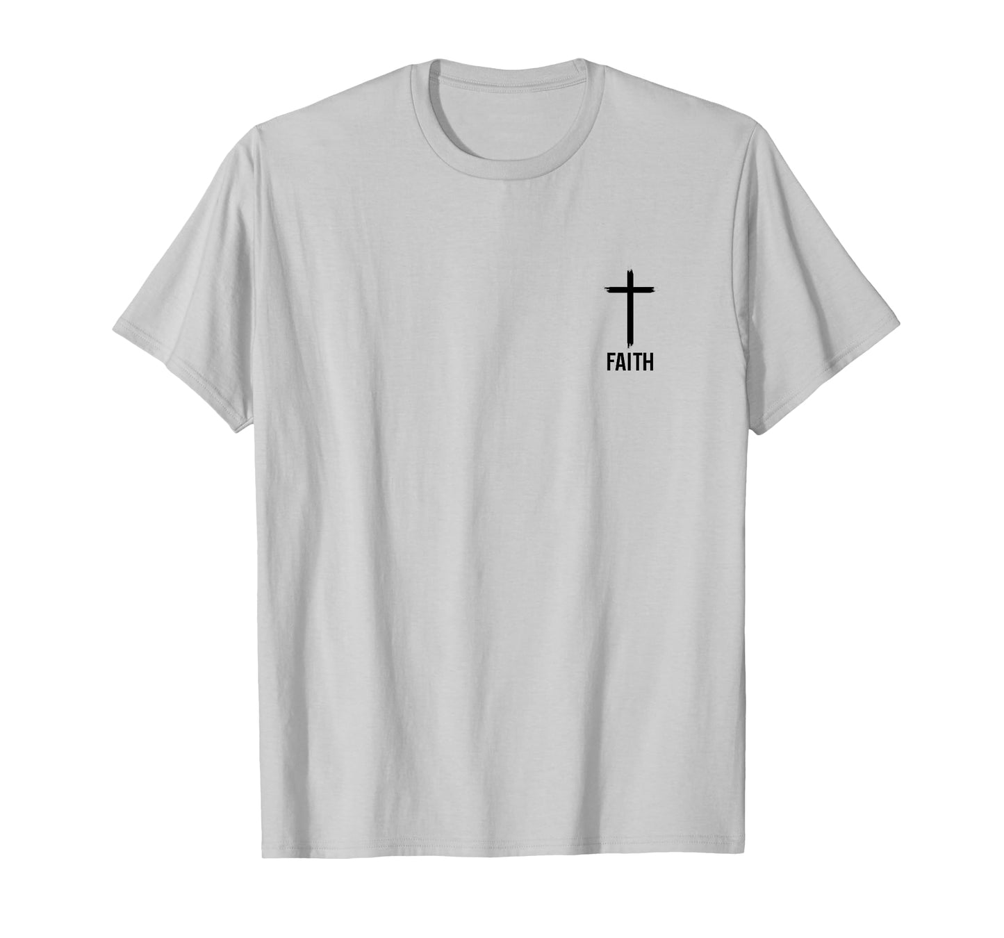Faith Small Cross Christian Minimalist Religious for Family T-Shirt