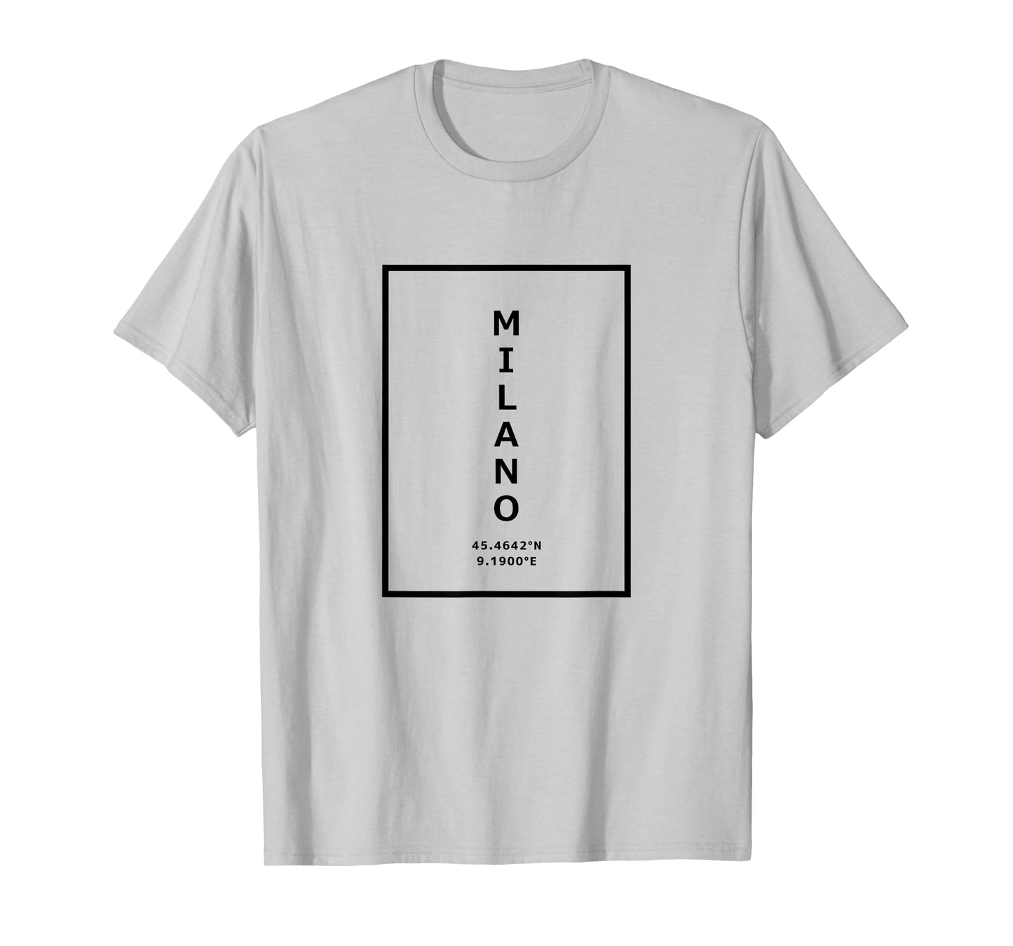 Milano Italy Coordinates Minimalist T-Shirt