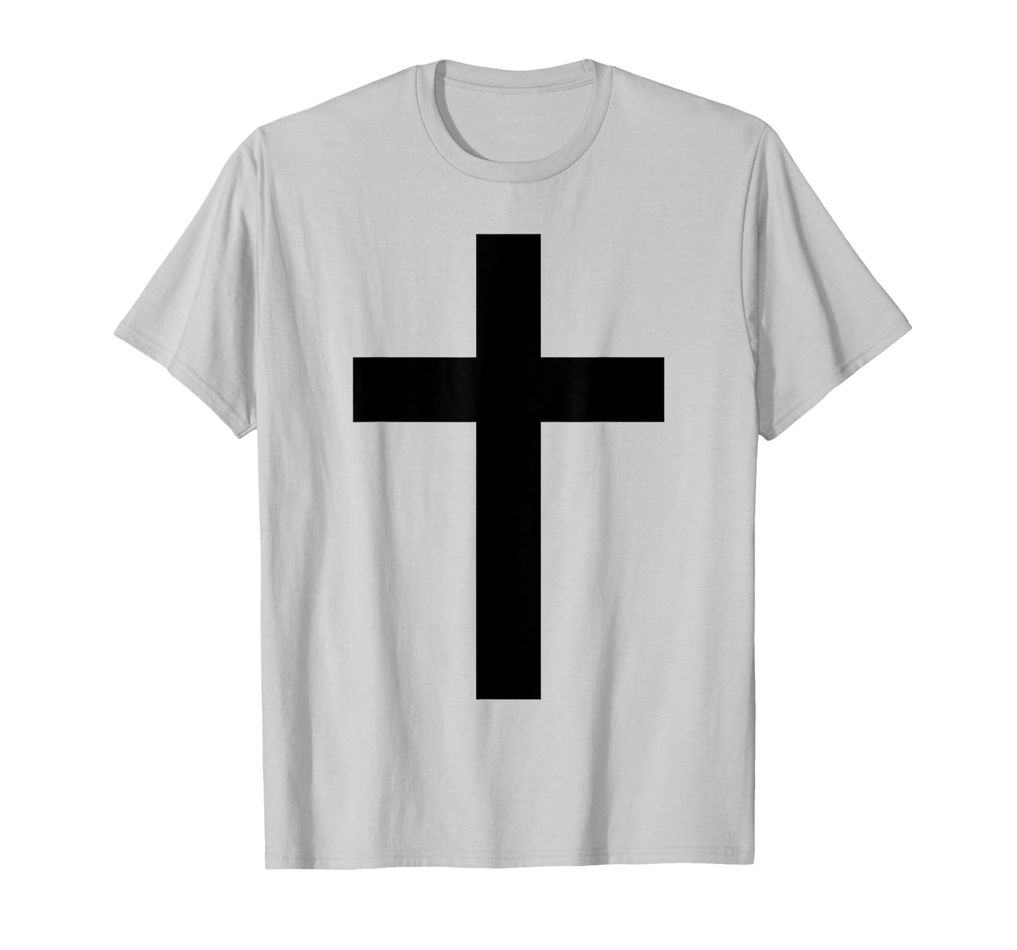 Black Cross White T-Shirt
