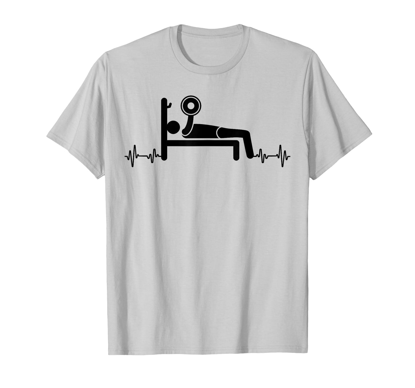 Bench Press Bar Weights Workout Gym Weightlifting Funny T-Shirt
