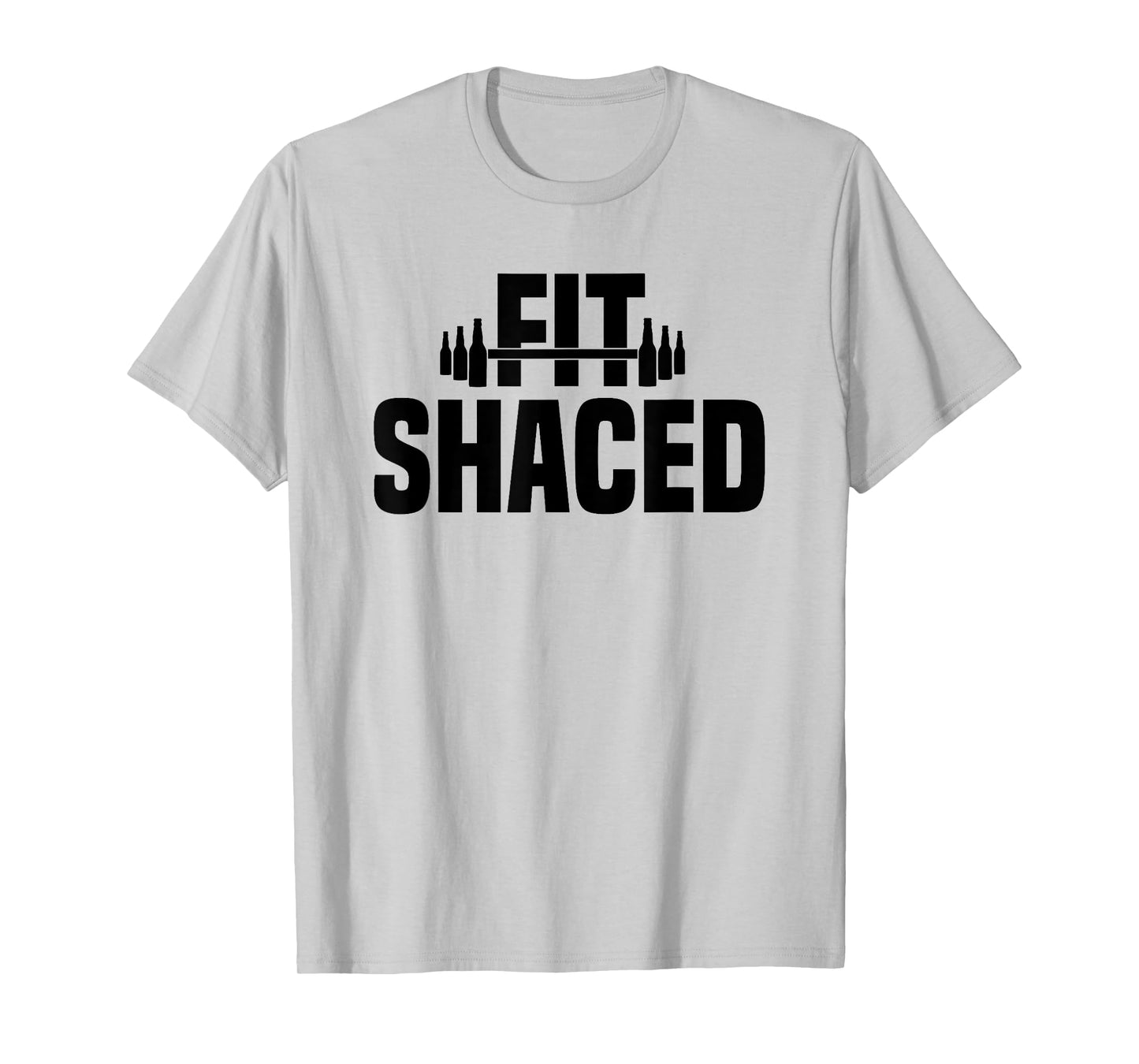 Fit Shaced Funny Shit Faced Pun Gym Workout Weightlifting T-Shirt