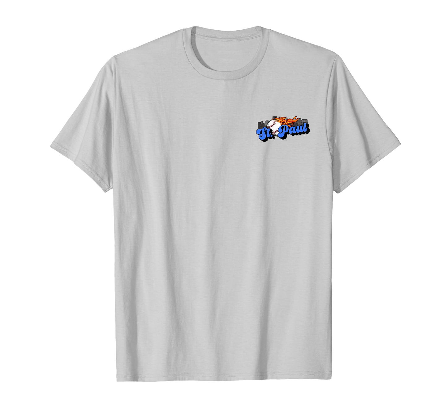 Saint Paul Baseball Vintage City Skyline Baseball Lover T-Shirt