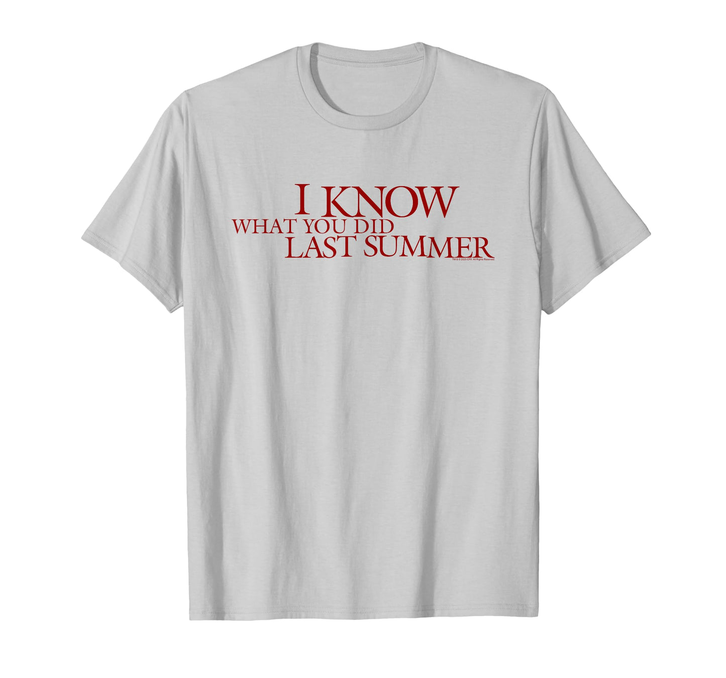 I Know What You Did Last Summer Blood Red Logo Retro Horror T-Shirt