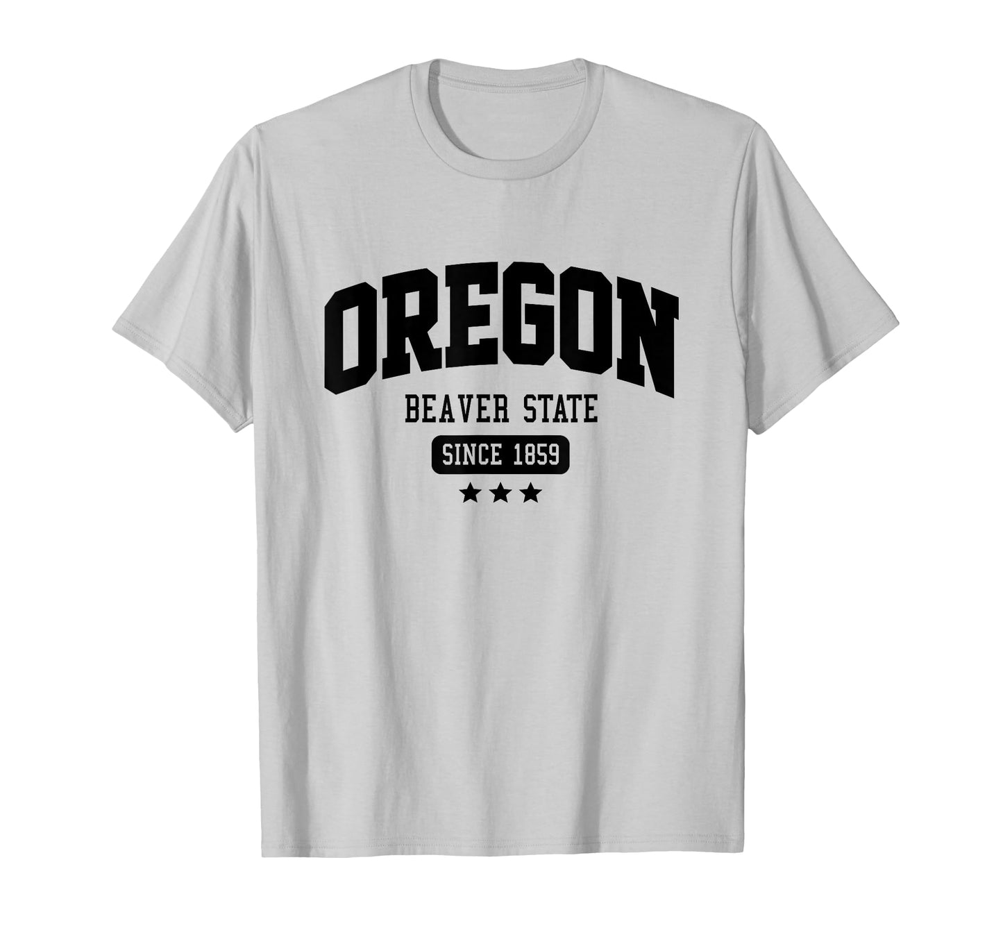 Vintage Oregon Beaver State Athletic Black Text T-Shirt