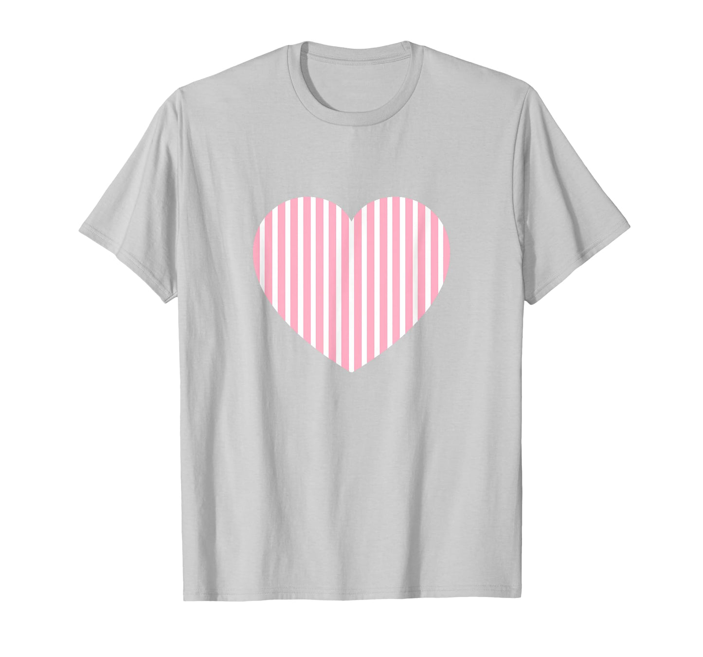 Cute Pastel Rose Pink White Vertical Line Stripes Minimalist T-Shirt