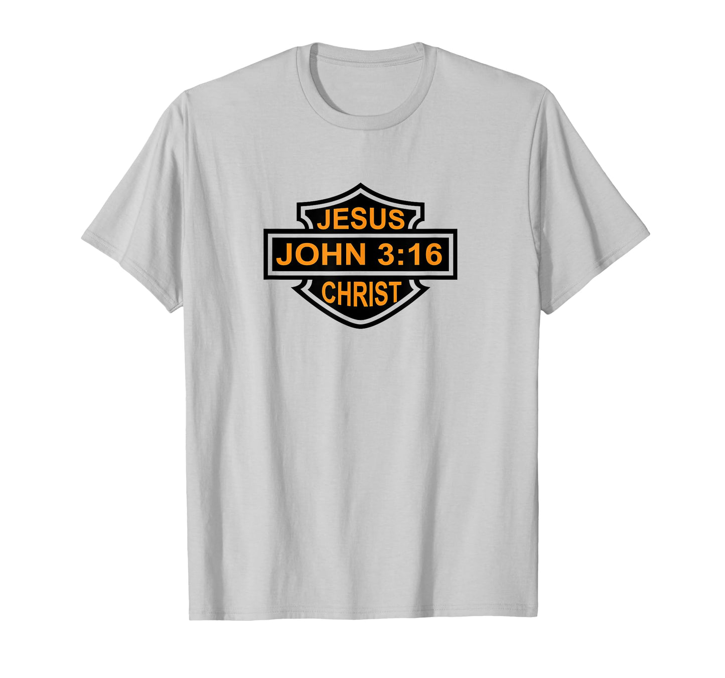 Jesus Christ John 3:16 Gospel Christian Biker Emblem T-Shirt T-Shirt