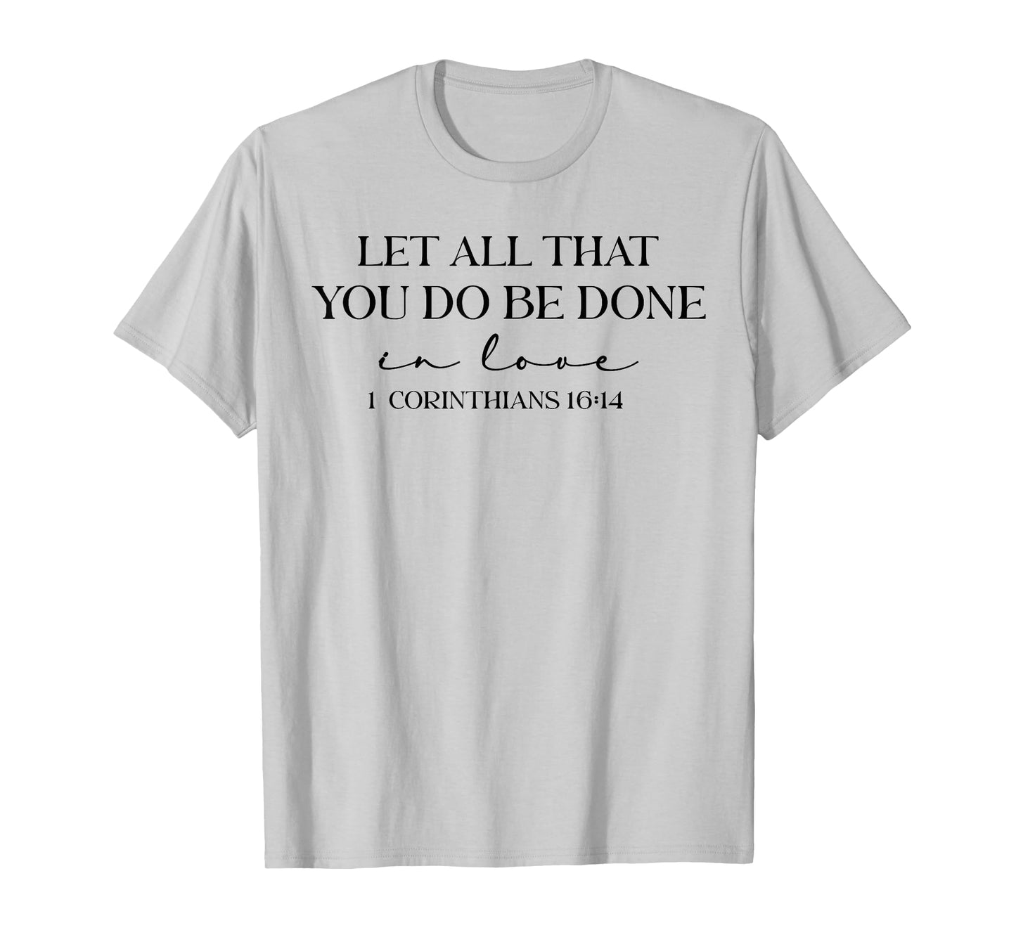 Christian Jesus Religious Cross Faith Apparel Women's Grey Small Modern Classic Fit Crew Neck Short Sleeve T-Shirt