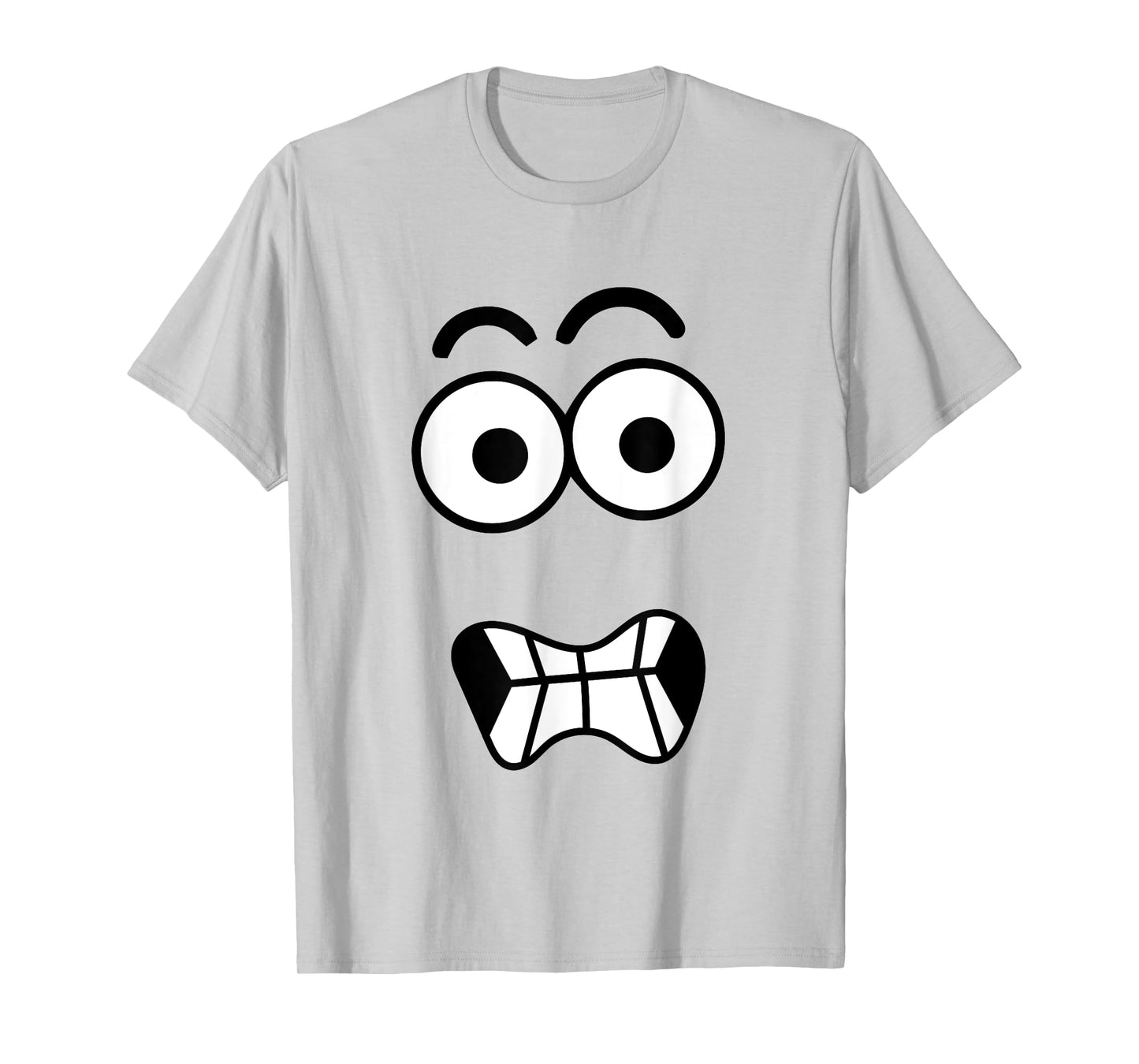 Funny Carrot Face Spooky Eyes Cracked Smile Halloween T-Shirt