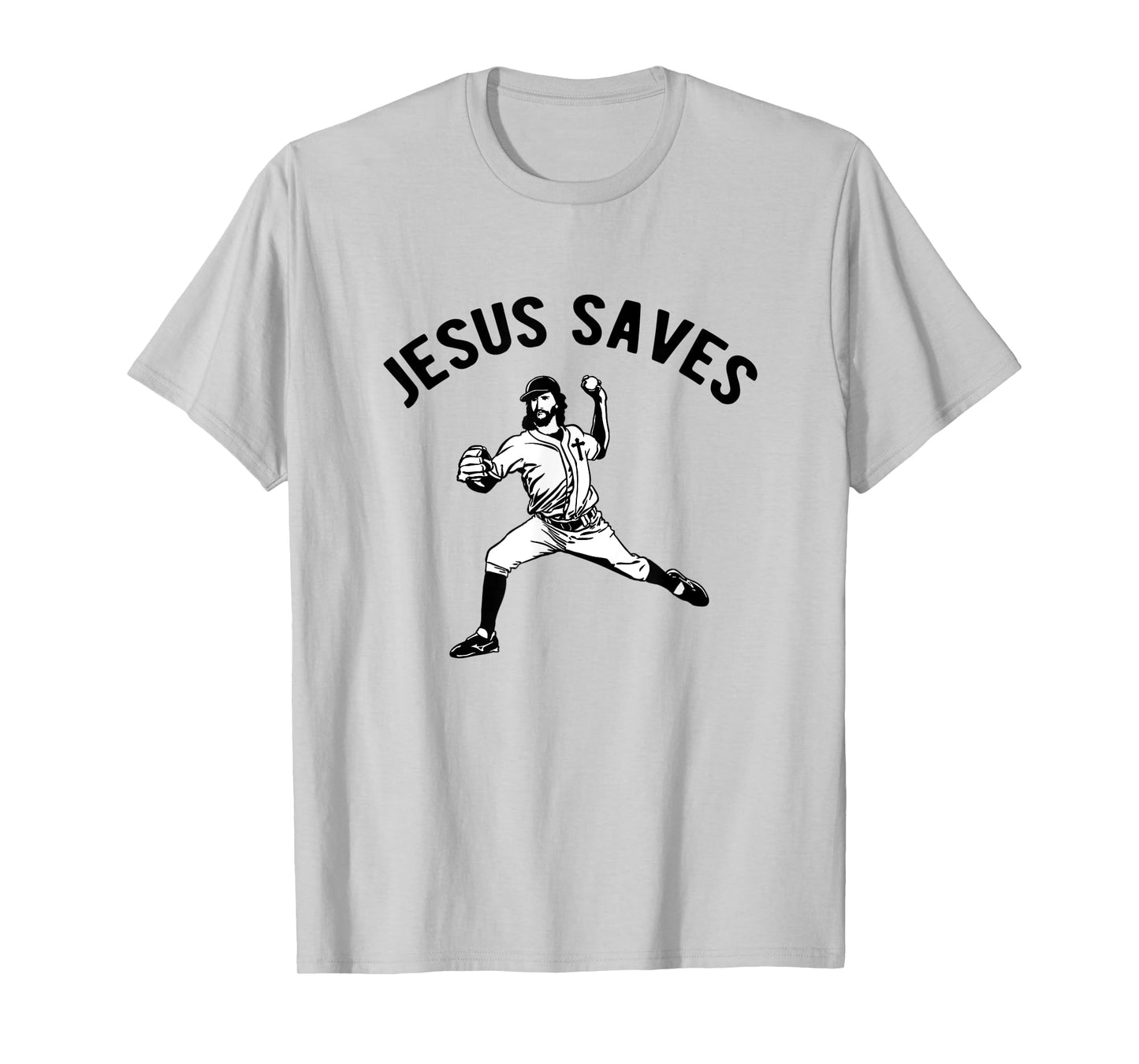 Jesus Saves Baseball pitcher T-Shirt