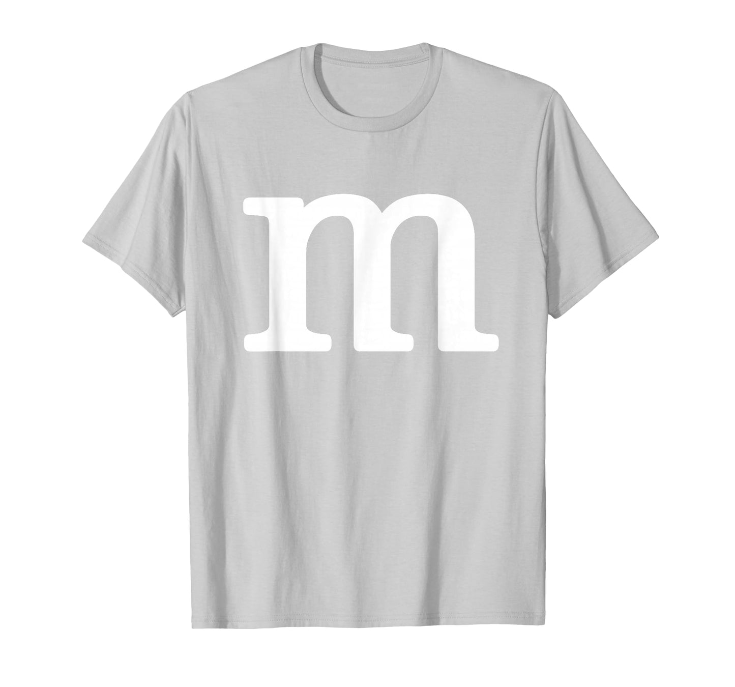 Letter M Funny Group Halloween Team Easy Lazy Costume T-Shirt