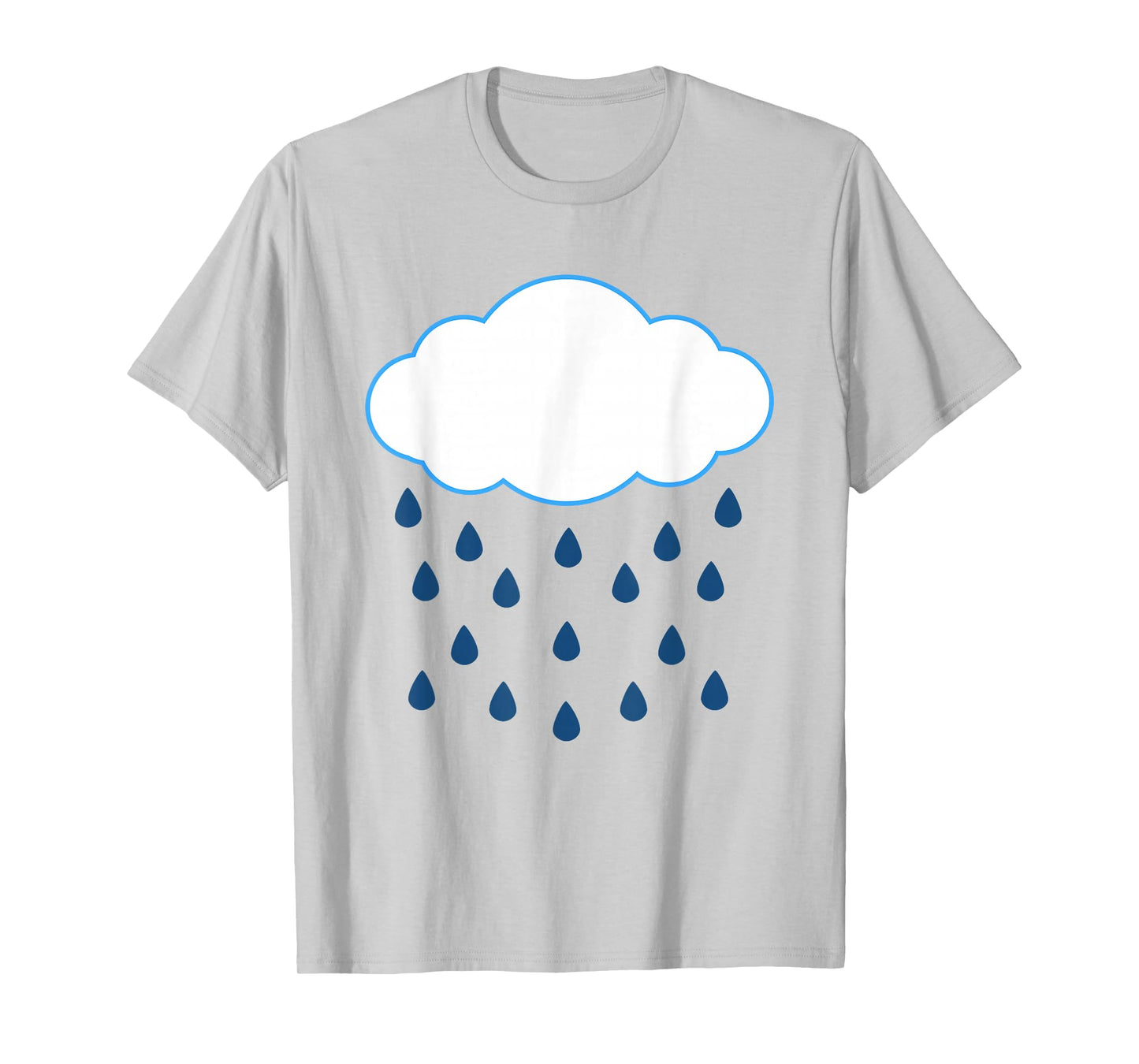 White Clouds Rain Drop Costume Christmas Halloween T-Shirt