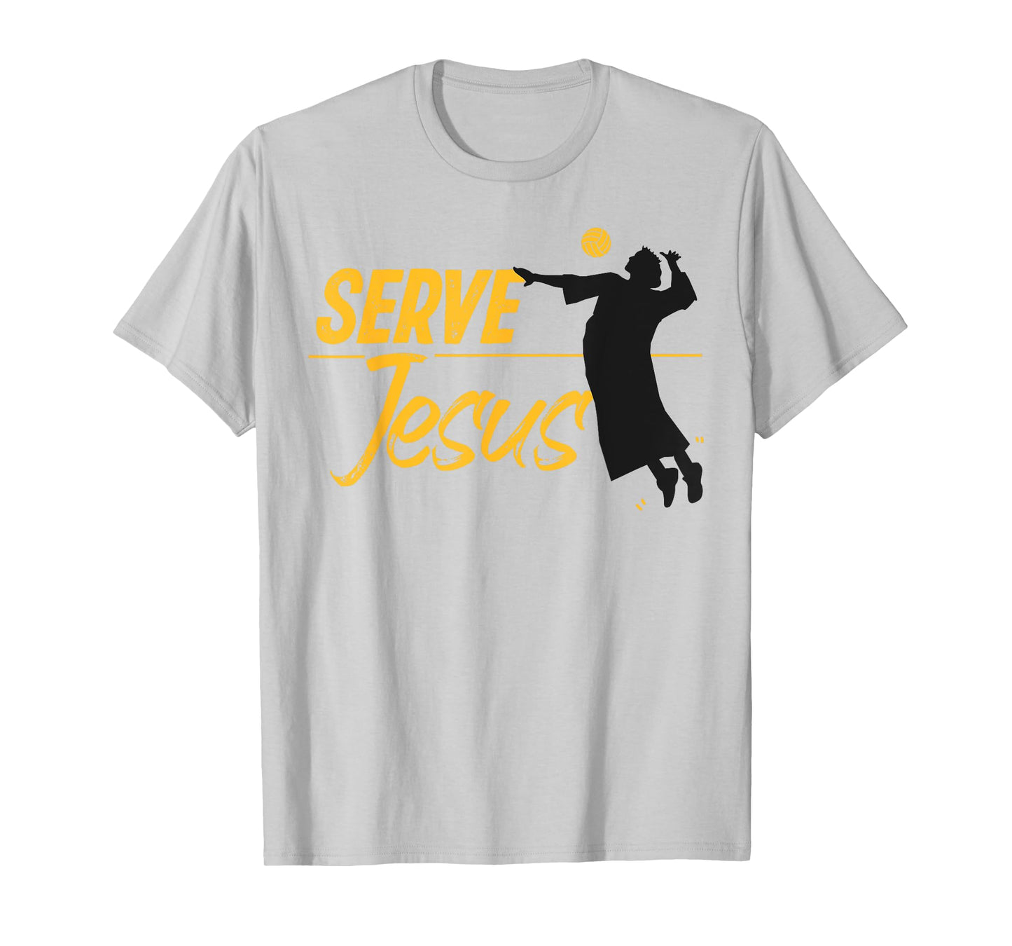 Volleyball Player Team Jesus Christian Serve Jesus T-Shirt
