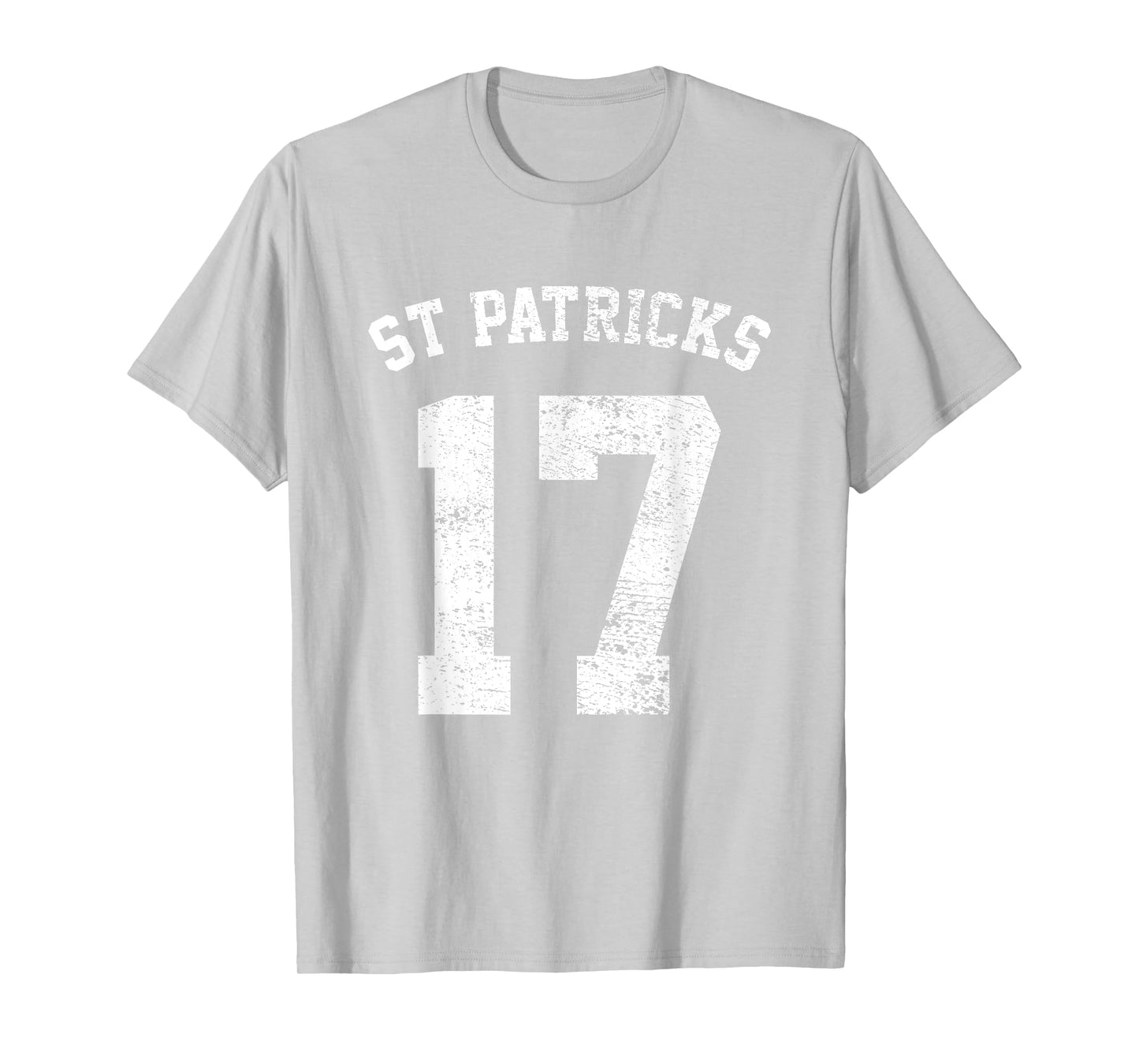 St Patricks Day March 17 Retro Distressed College Varsity T-Shirt