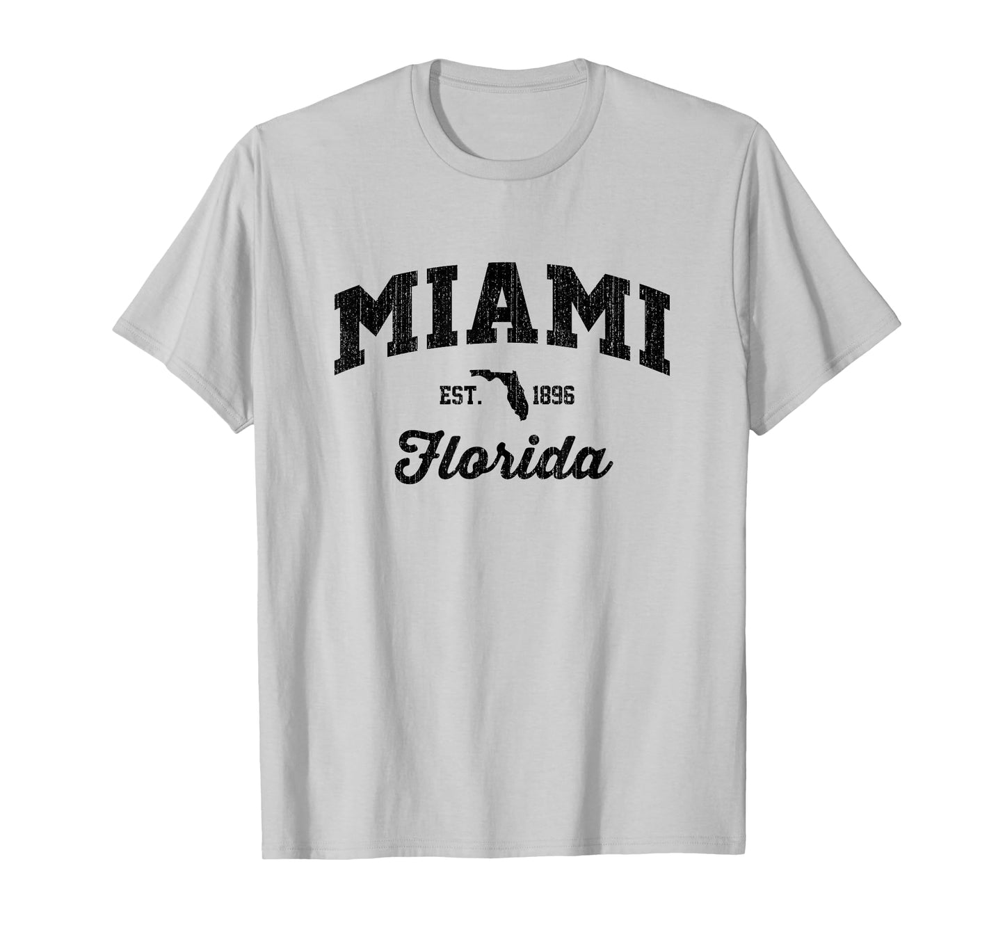 Vintage Miami Florida USA Sports Weathered Retro American T-Shirt