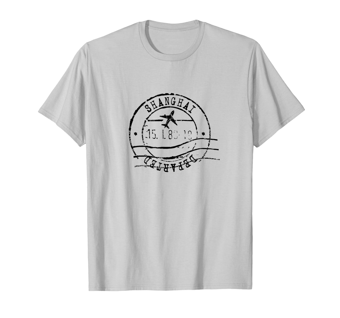 Shanghai China Travel Vintage Passport Stamp T-Shirt