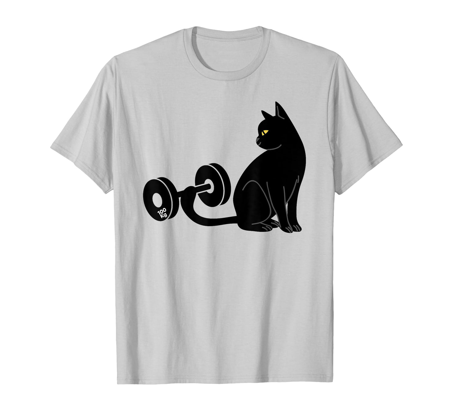 Deadlifting Cat Workout Gym Fitness Exercise Weightlifting T-Shirt