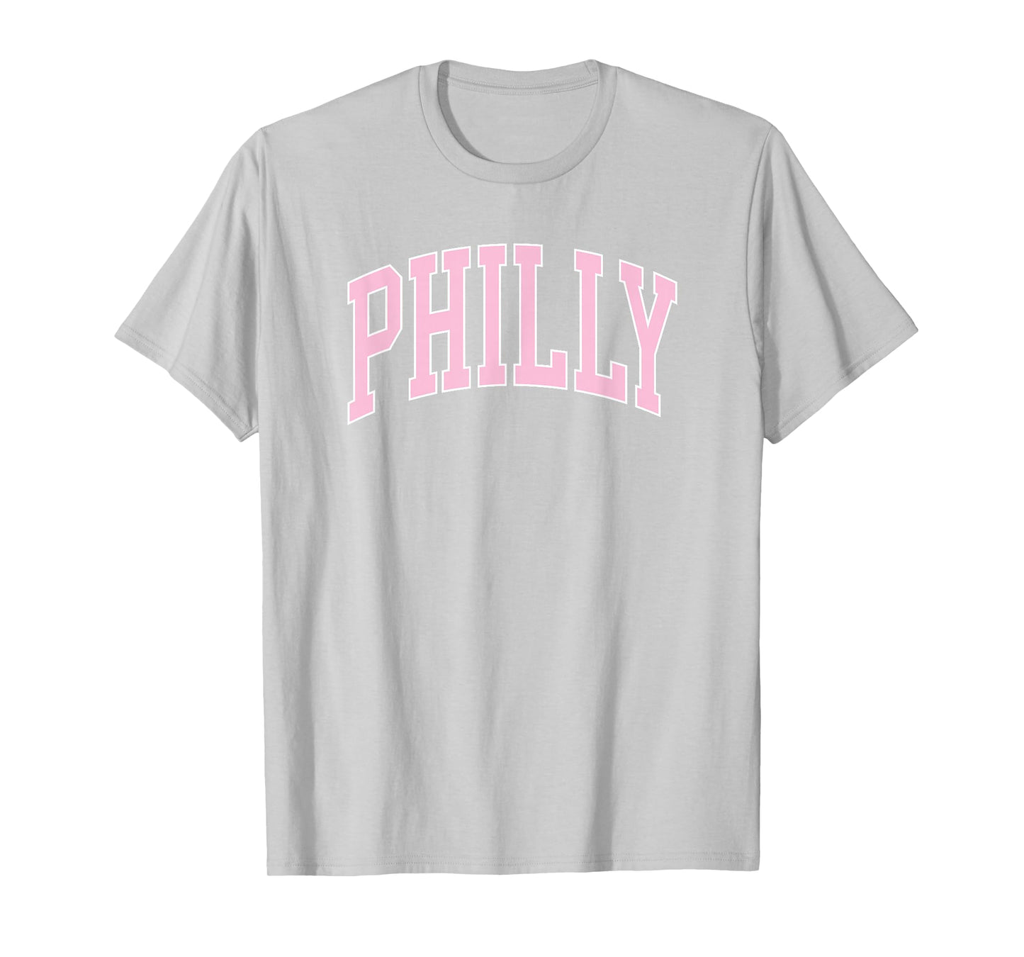 Retro Philly Pink Text Philadelphia Vintage Throwback Womens T-Shirt