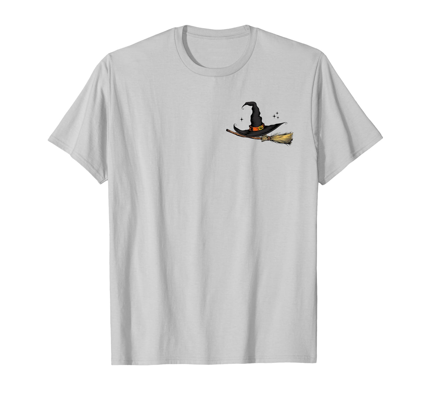 Yes I Can Drive A Stick Funny Halloween Spooky Witch 2 Sided T-Shirt