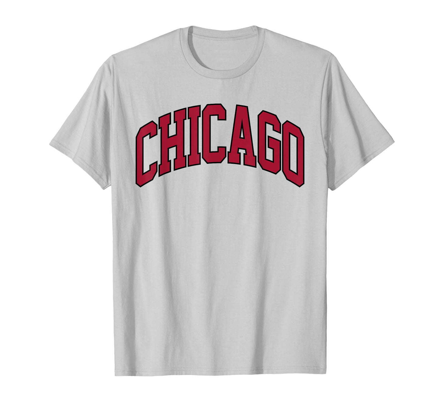 Retro Chicago Throwback Classic Chicago Men Women Red Black T-Shirt